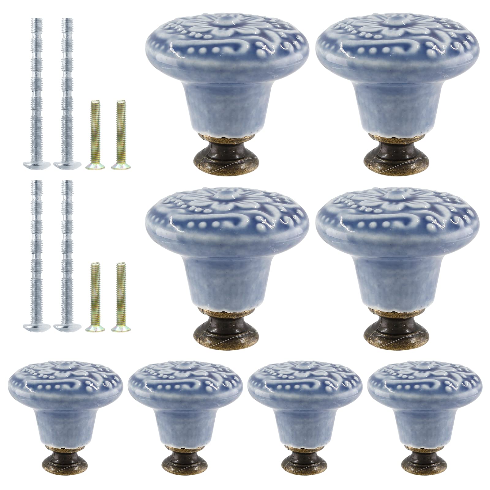 Ceramic Knobs, Vintage Kitchen Cabinet Knobs Pulls Retro Ceramic