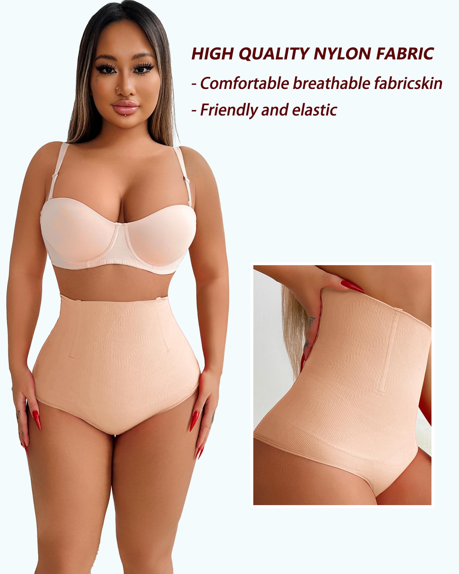 Shapewear Thong Shapewear Tummy Control Thong Shapewear for Women Stomach Girdle Thong Body Shaper Seamless Underwear