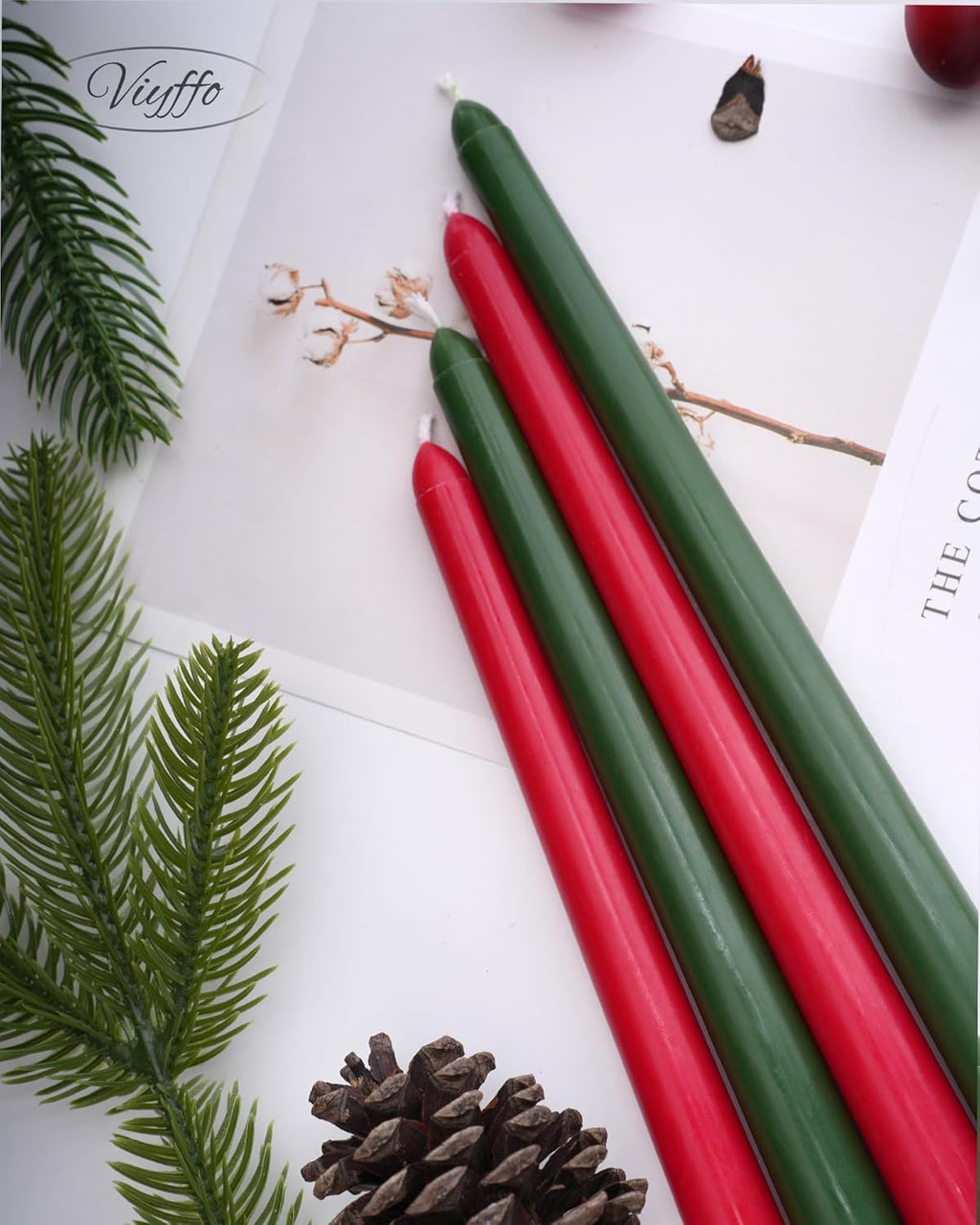 Taper Candles Unscented Smokeless Long Tall Tapered Candle for Candlesticks SticksHome Decor Dinner