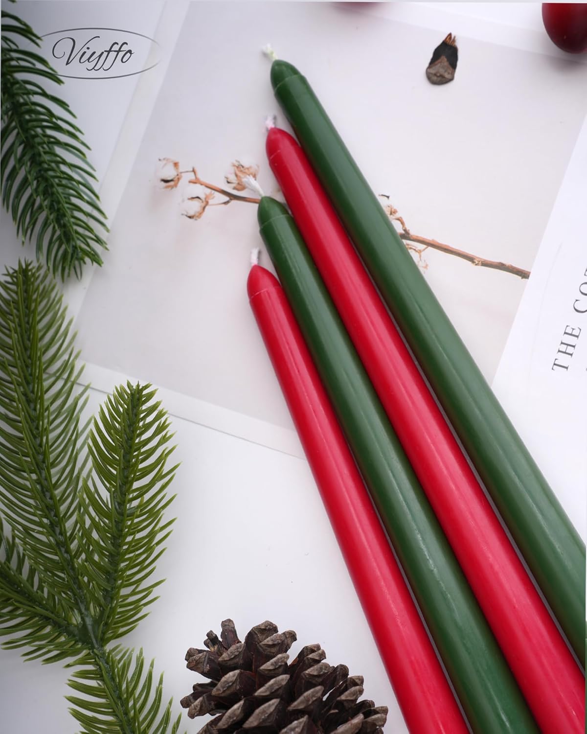 Taper Candles Unscented Smokeless Long Tall Tapered Candle for Candlesticks SticksHome Decor Dinner