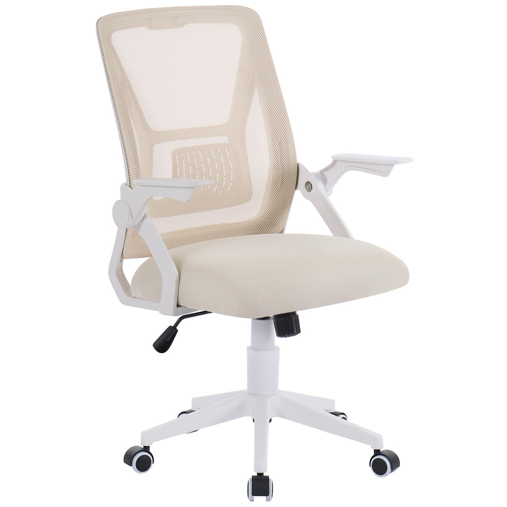 Mid-Back Swivel Ergonomic Office Chair with Adjustable Arms Mesh Lumbar Support