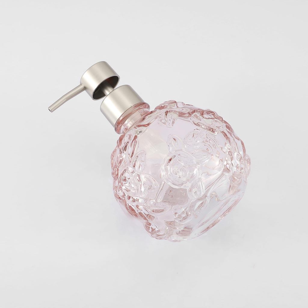 Glass Soap Pump Dispenser, Refillable Soap Dispenser