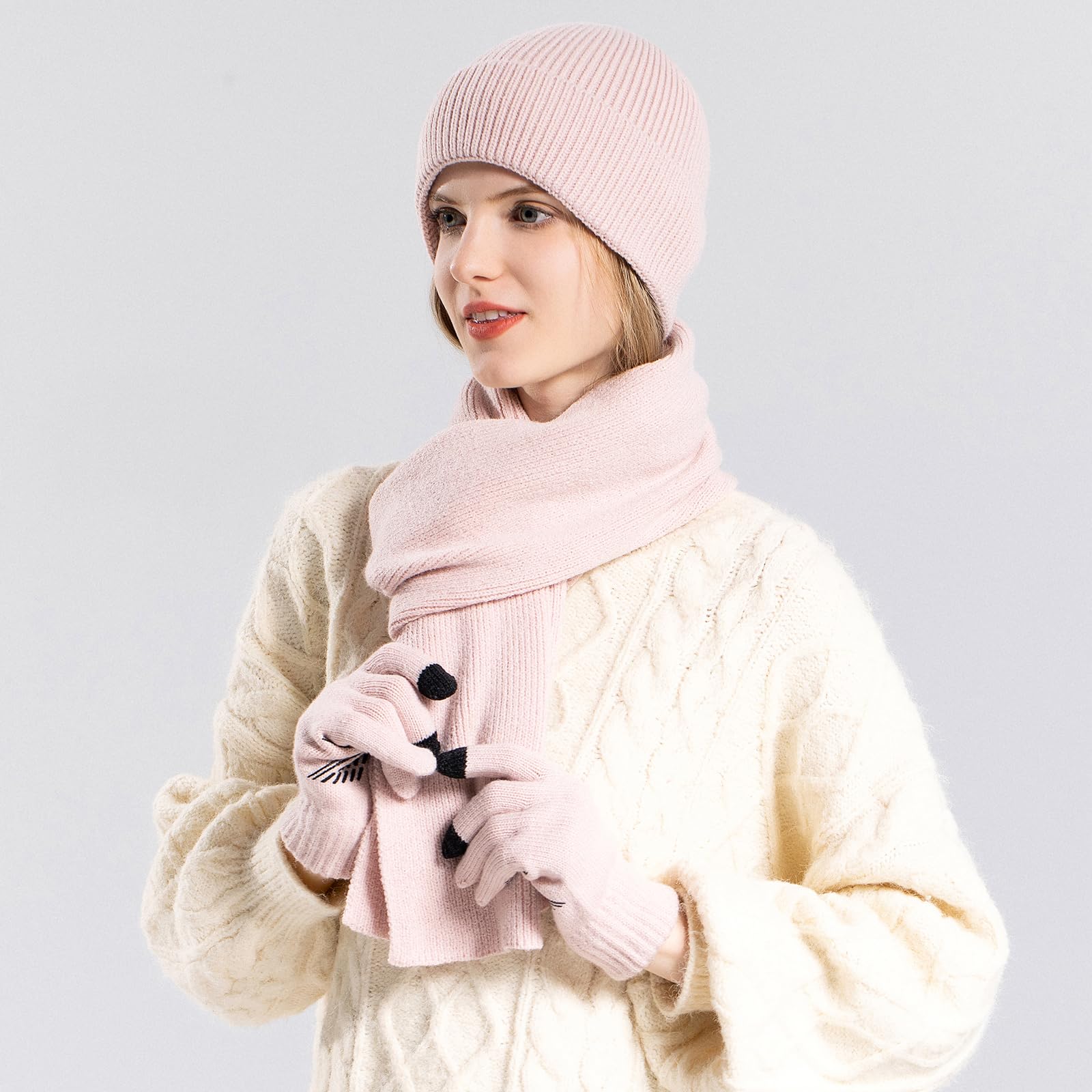 Knit Beanie Women Warm Winter Hats