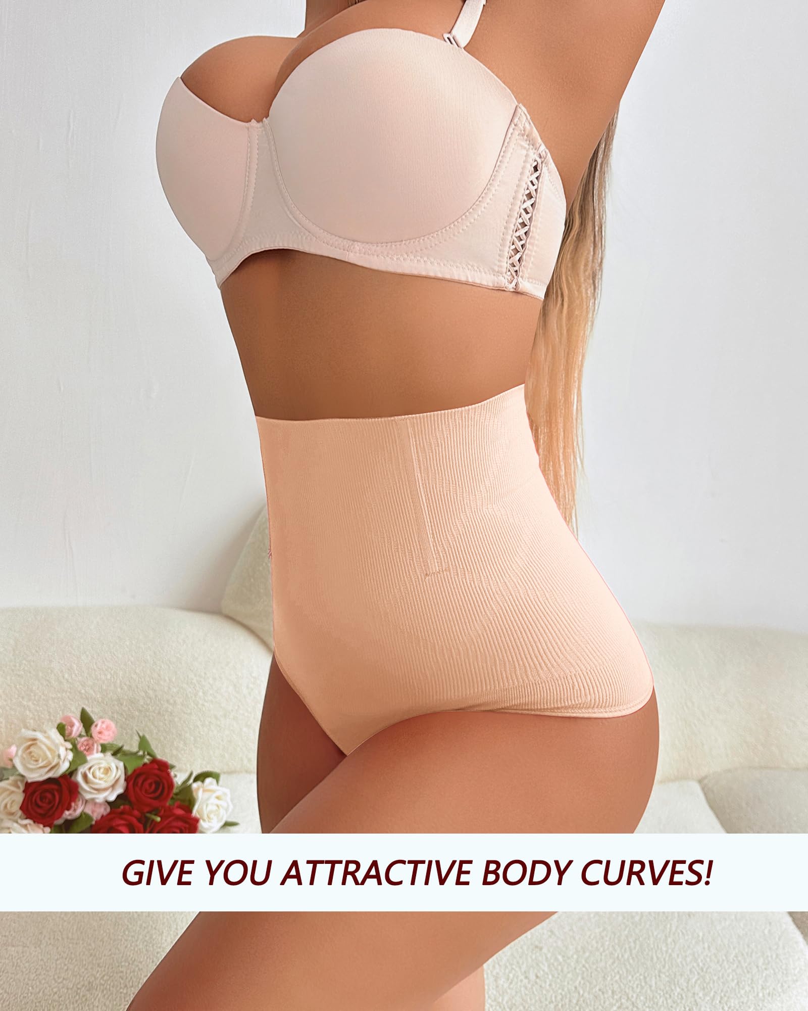 Shapewear Thong Shapewear Tummy Control Thong Shapewear for Women Stomach Girdle Thong Body Shaper Seamless Underwear