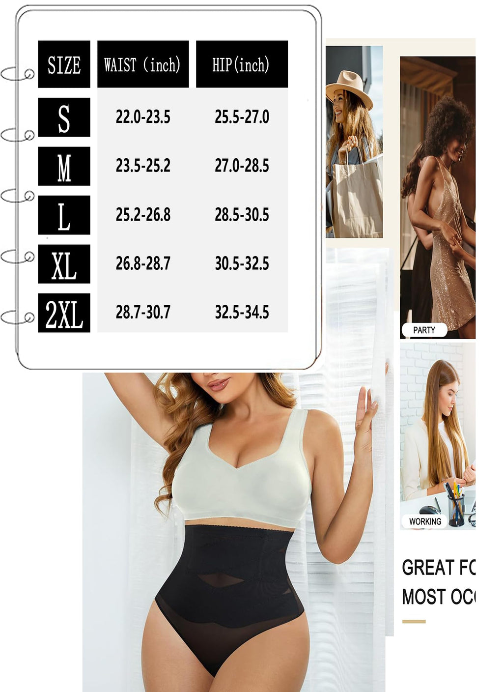 Mesh Shapewear for Women High Waisted Thong Shapewear Tummy Control, Faja Body Shaper,Women's Shaping Underwear