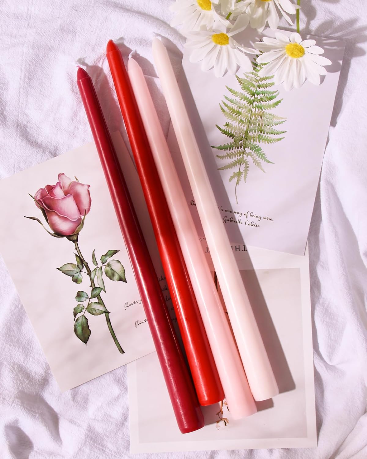 Taper Candles Unscented Smokeless Long Tall Tapered Candle for Candlesticks SticksHome Decor Dinner