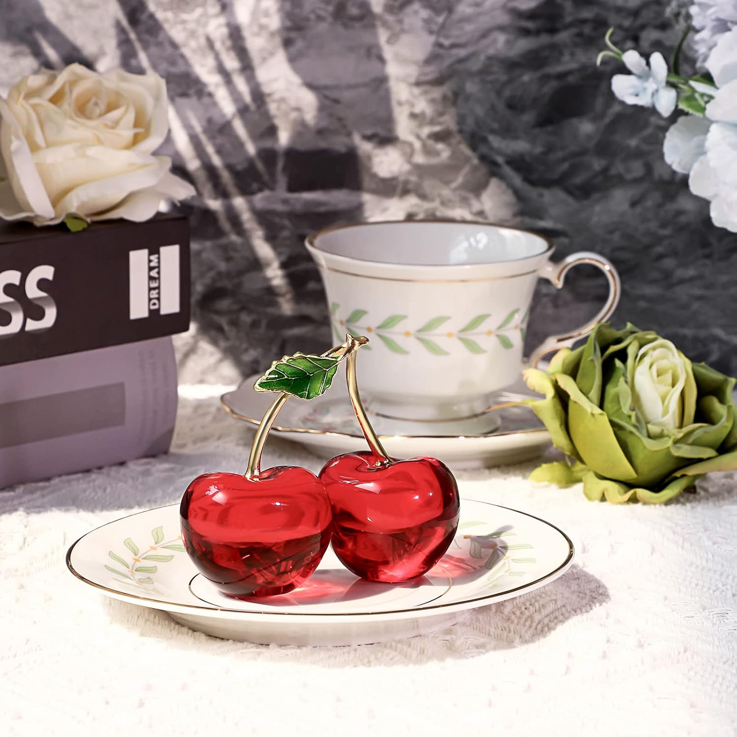 Crystal Apple Figurine