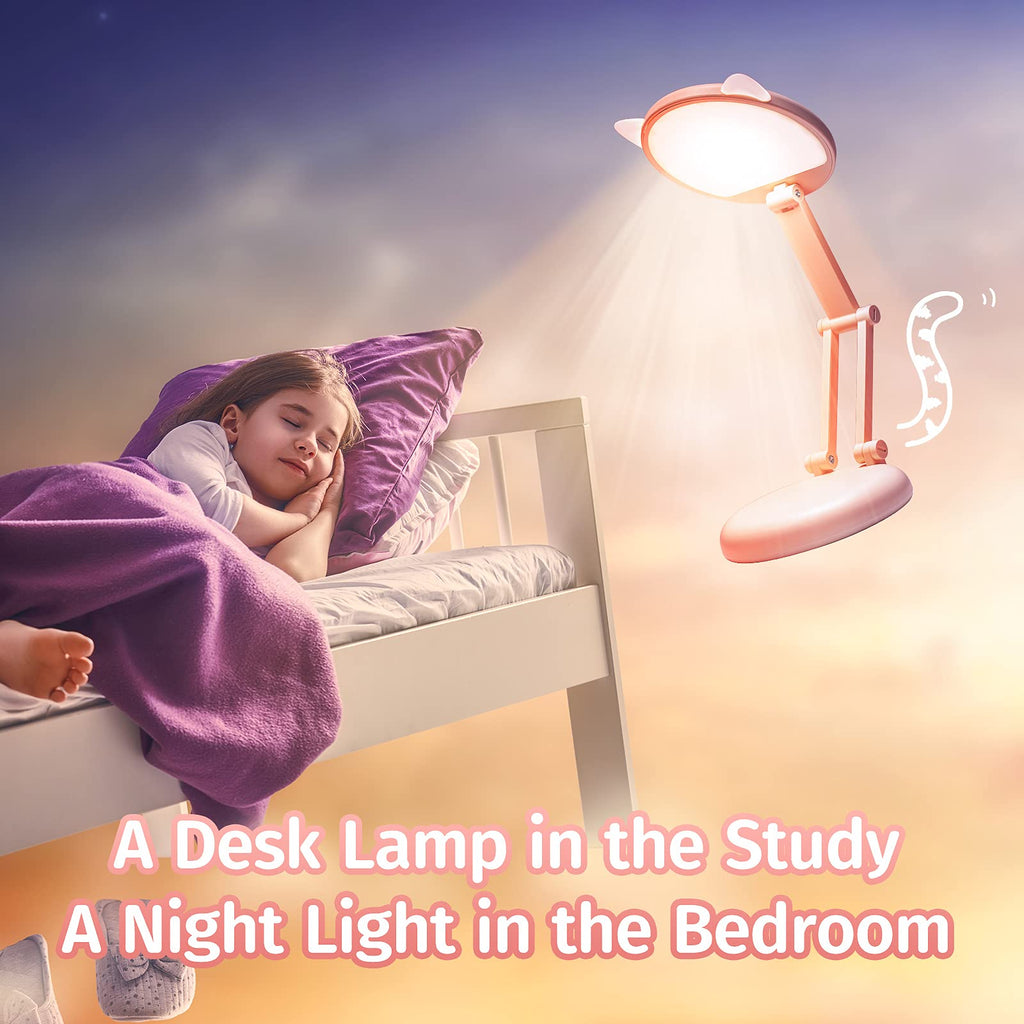 Folding and Portable Desk Lamp, Rechargeable with 9 Brightness Levels