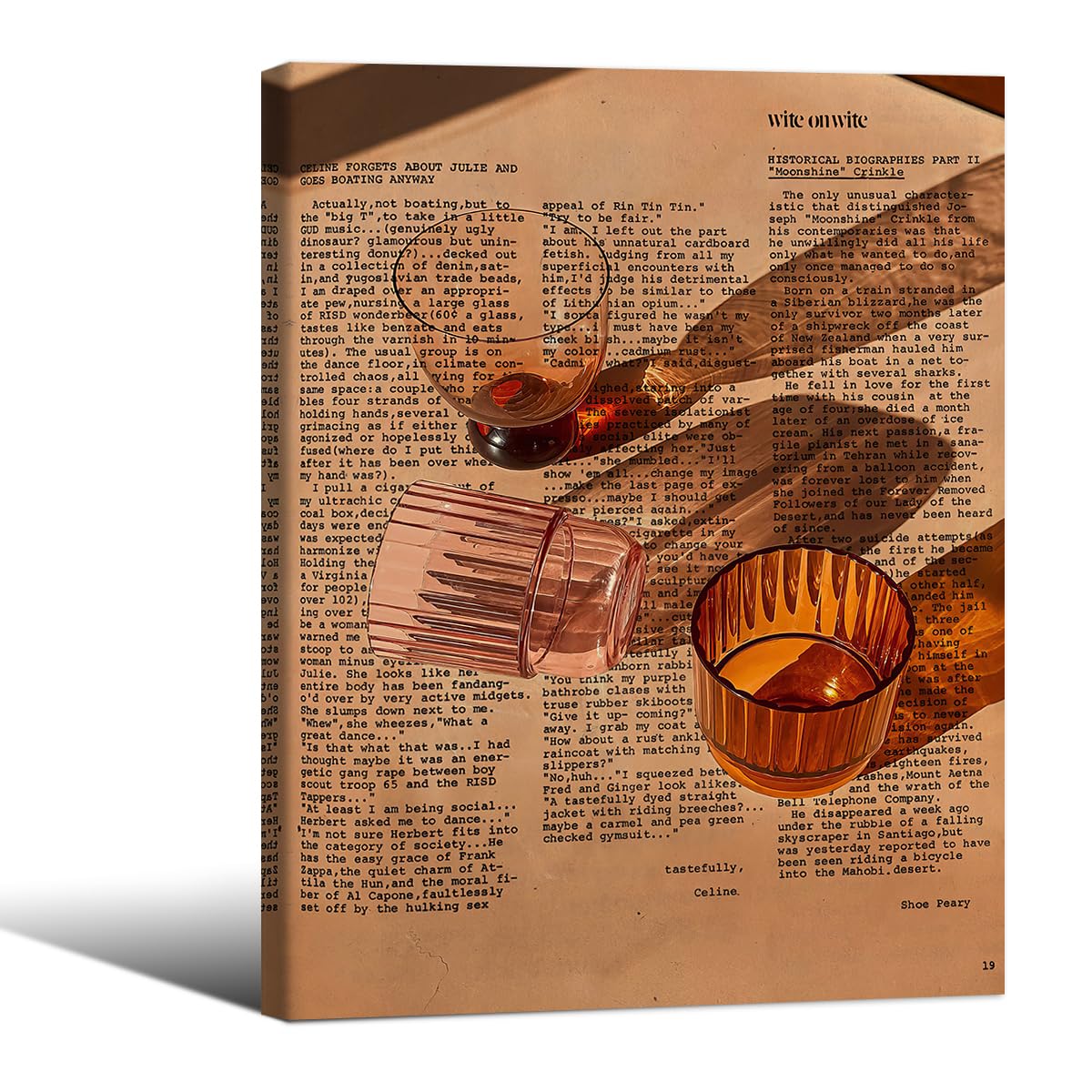 Cocktail Poster Alcohol Drink Wall Art Preppy Bar Cart Canvas Prints for Funky Bar Kitchen Wall Decor