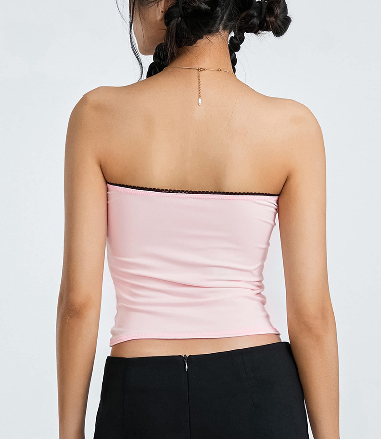 Women Y2k Lace Frill Camisole Sexy Spaghetti Strap Low Cut Tank Crop Top Aesthetic Fairycore Cami Shirt Streetwear