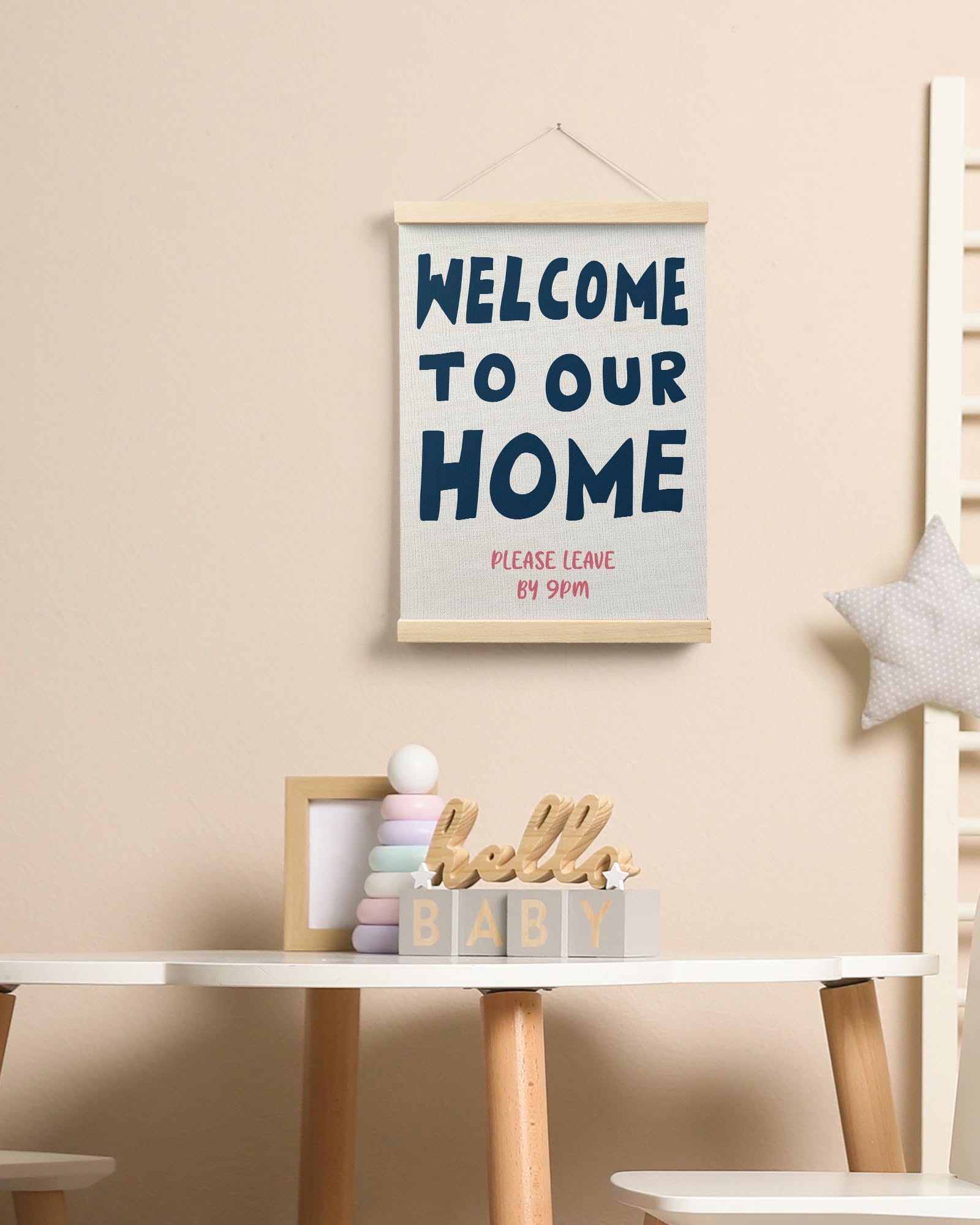 Trendy Preppy Poster Hanger Frame, Aesthetic Wall Art Decor