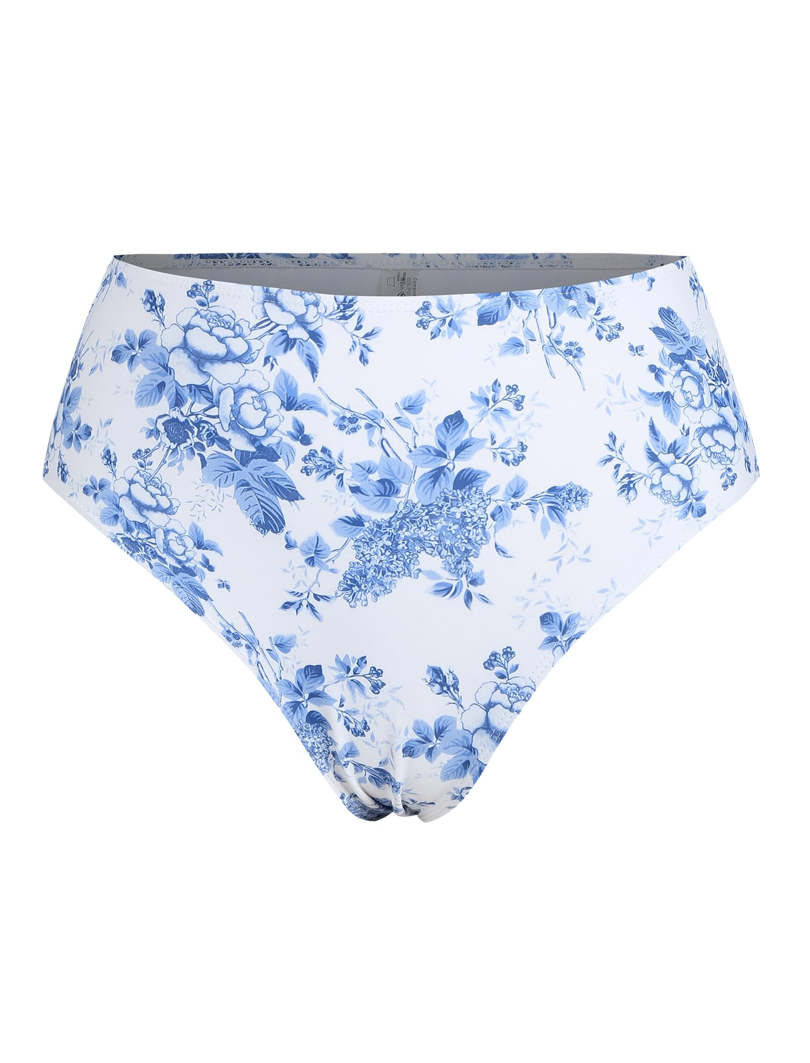 Women's 2 Pieces Tankini Swimsuits V Neck Bow Decor Lace up Tummy Control High Waisted Bikini Swimsuits