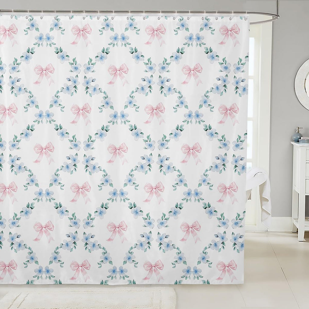 Kawaii Ribbon Bow 72" Wx72 L Shower Curtain