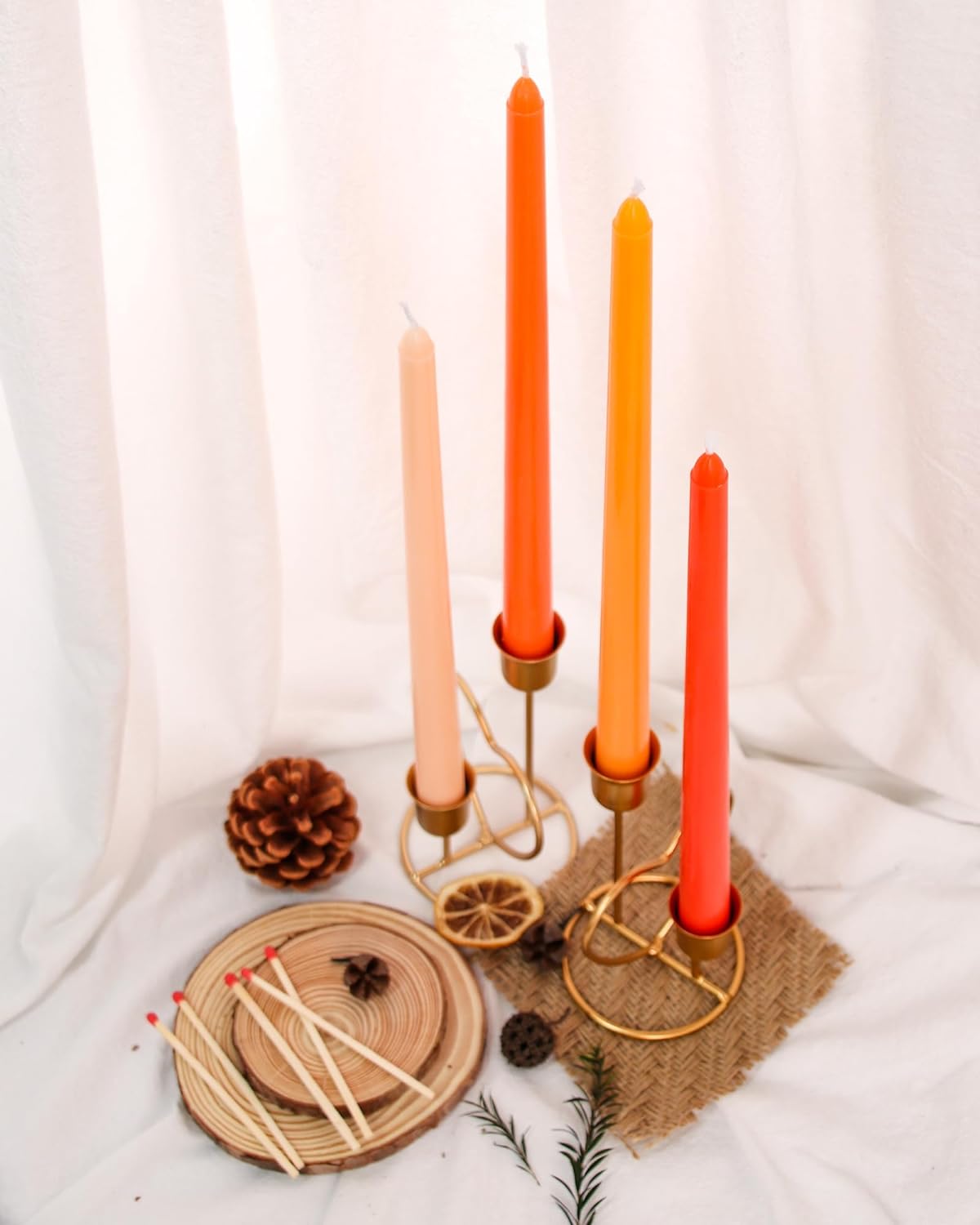 Taper Candles Unscented Smokeless Long Tall Tapered Candle for Candlesticks SticksHome Decor Dinner