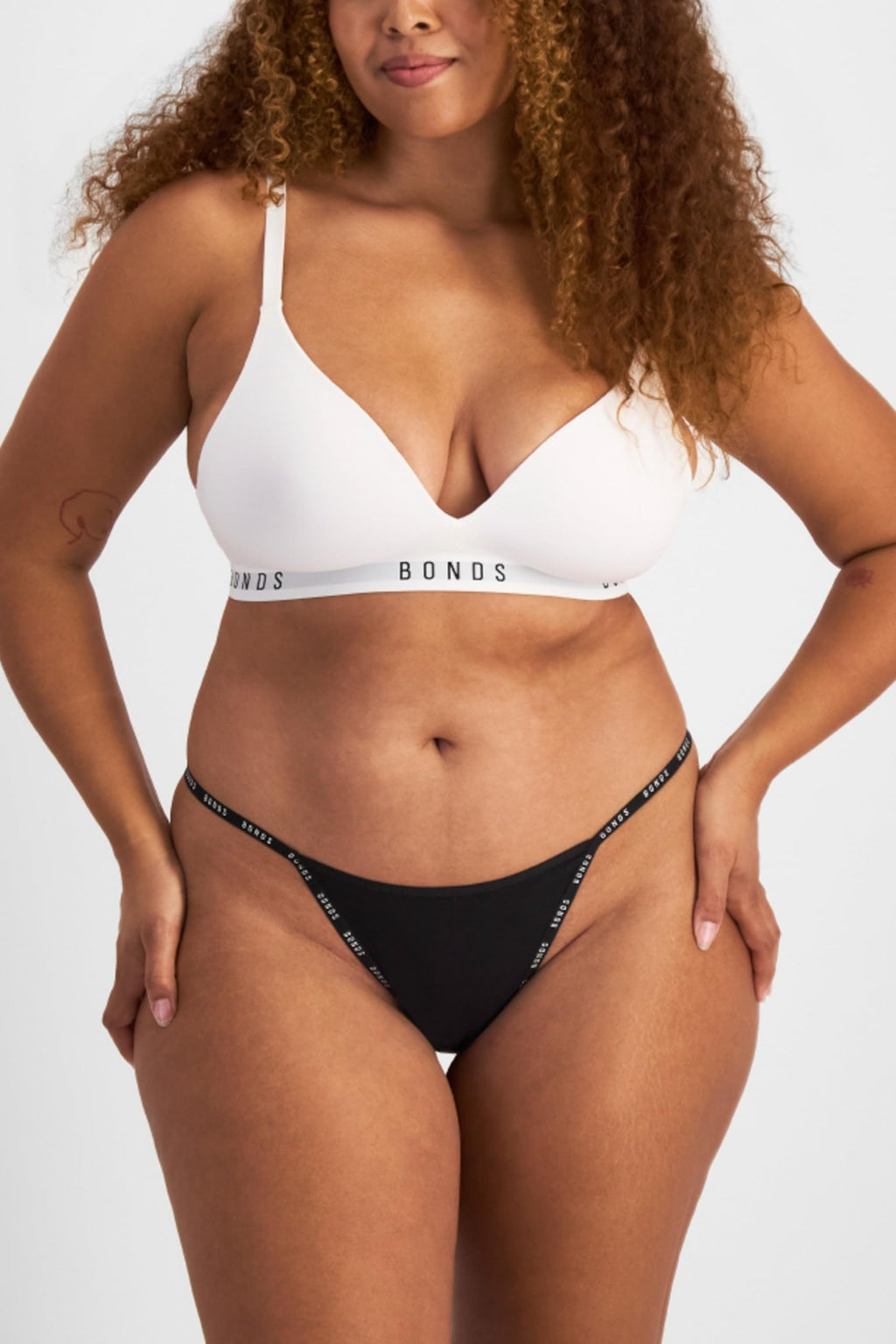 String Thong Underwear in Cotton-Rich Blend for Women, 3-Pack