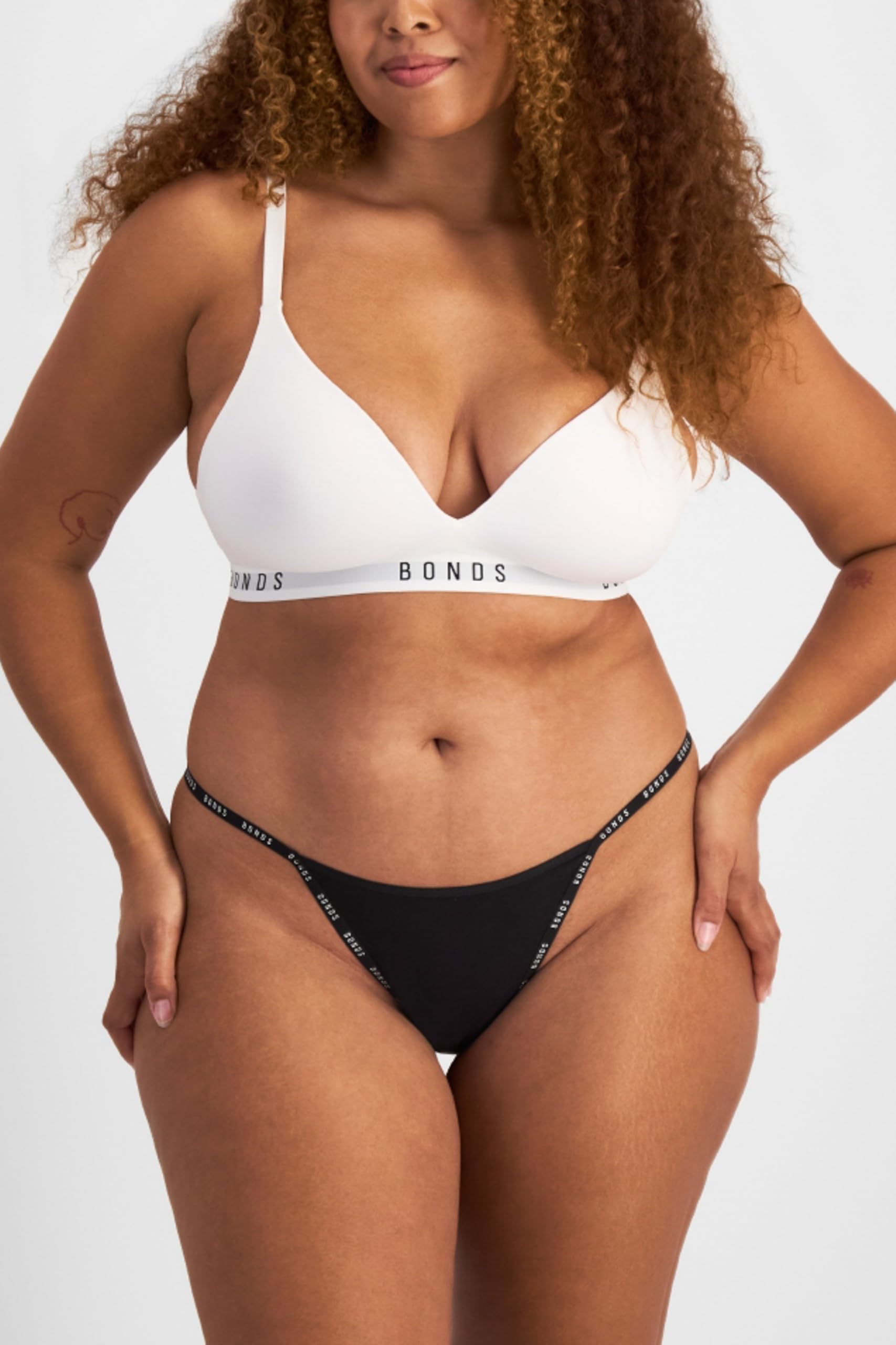 String Thong Underwear in Cotton-Rich Blend for Women, 3-Pack