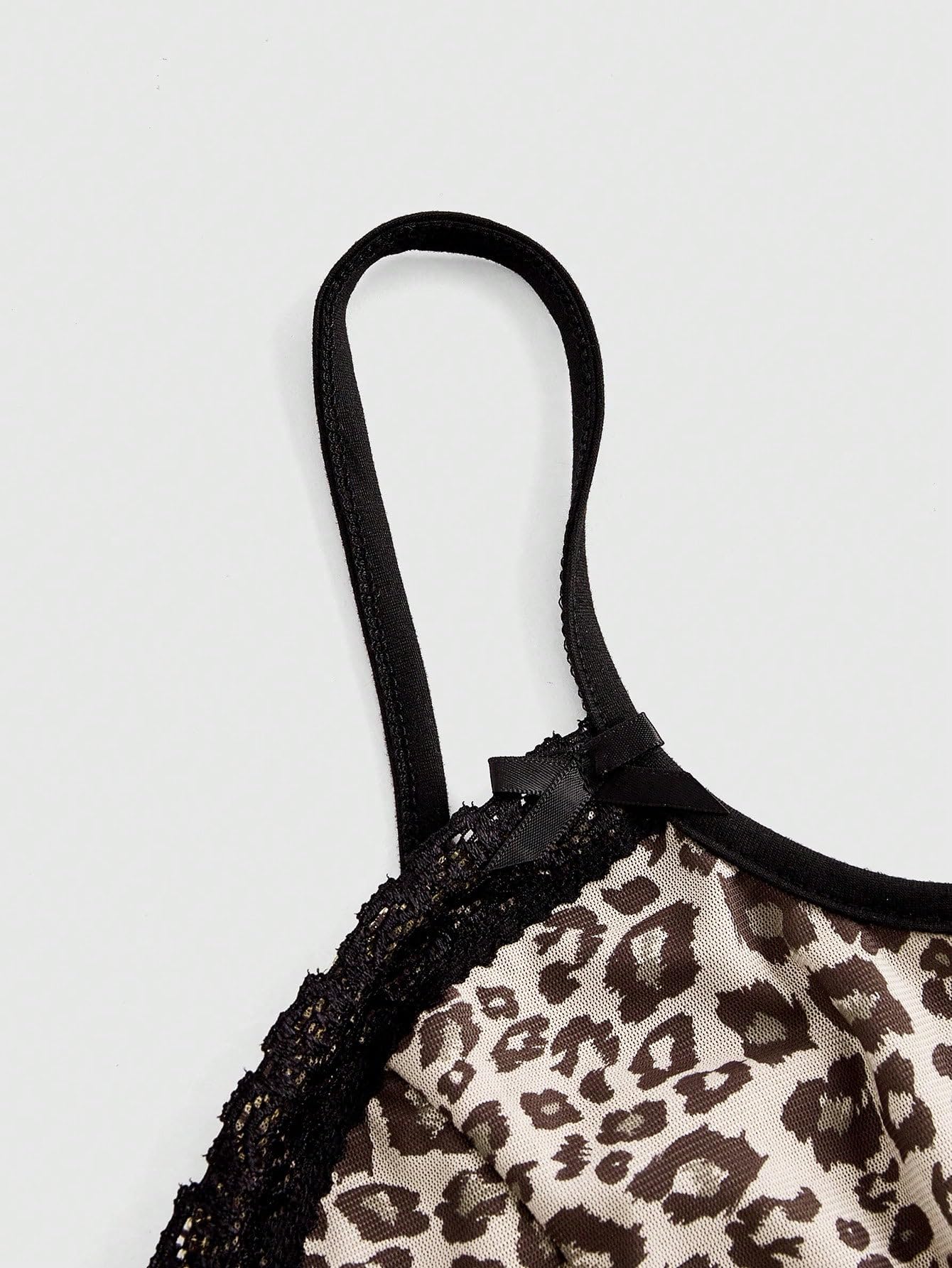 Women's Y2k Lace Trim Leopard Print Camisole Tops Sleeveless Spaghetti Strap Cheetah Crop Tank Top