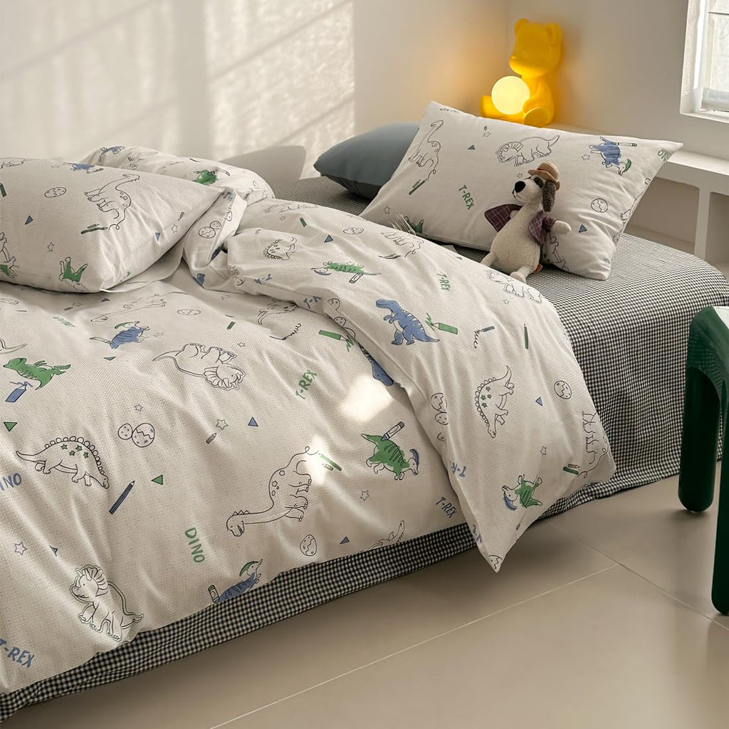 Cute Duvet Cover Sets 100% Cotton Bedding Comforter Cover Full 2 Pillowcases