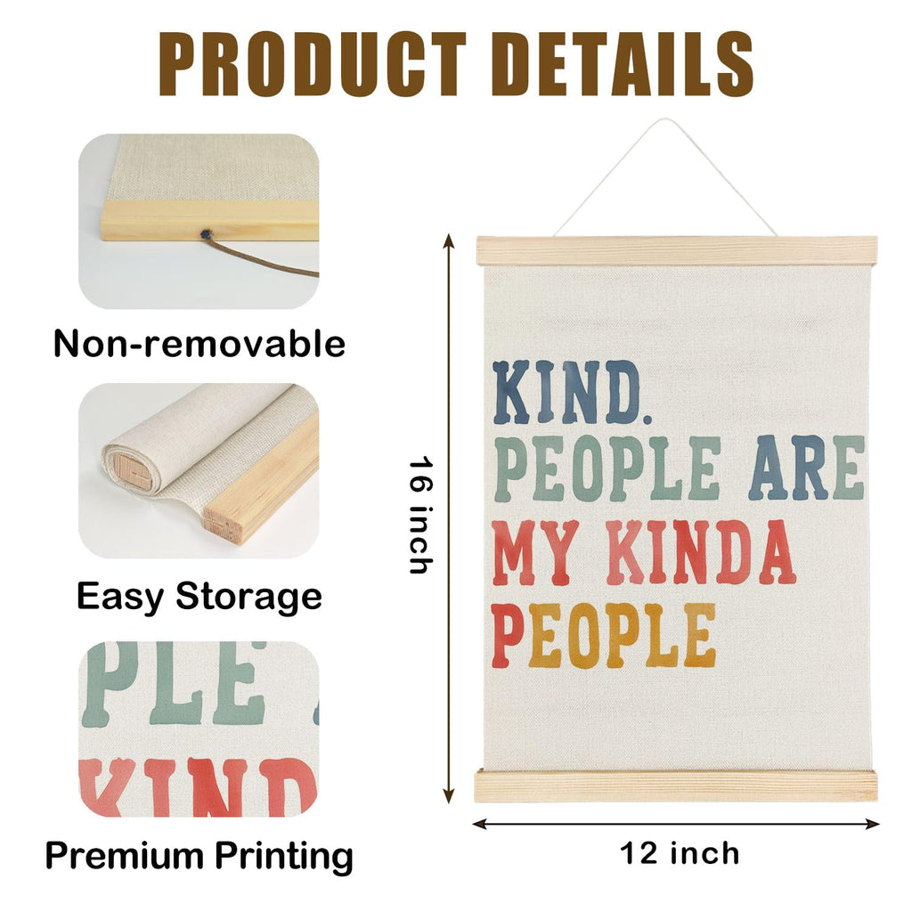 Coquette Teacher Wall Decor - Preppy Teacher Wall Art with Wooden Poster Hanger, for Office & Classroom, 12x16 Inch