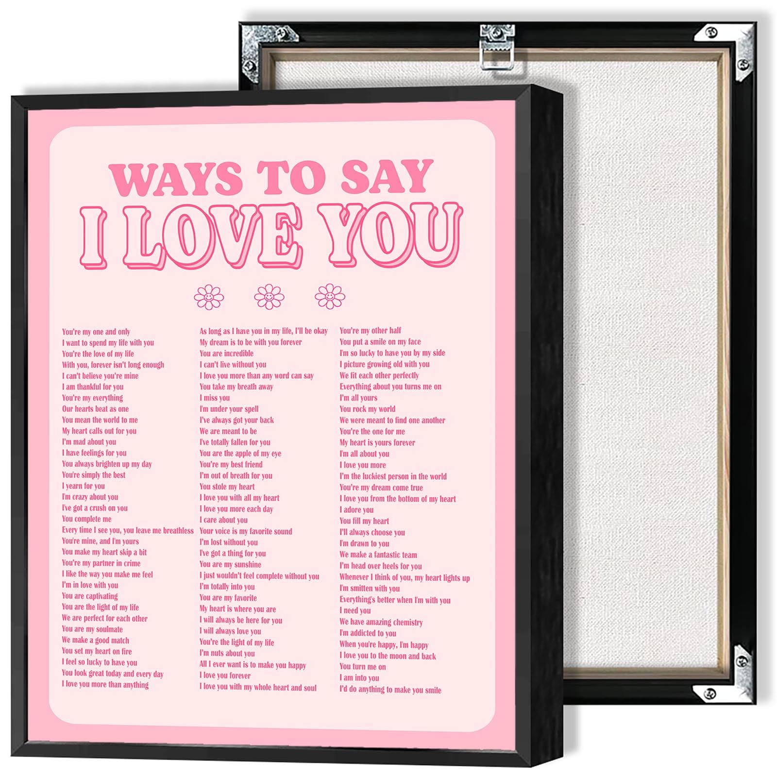 Colorful Aura Retro Canvas Wall Art Cute Pastel Wall Decor