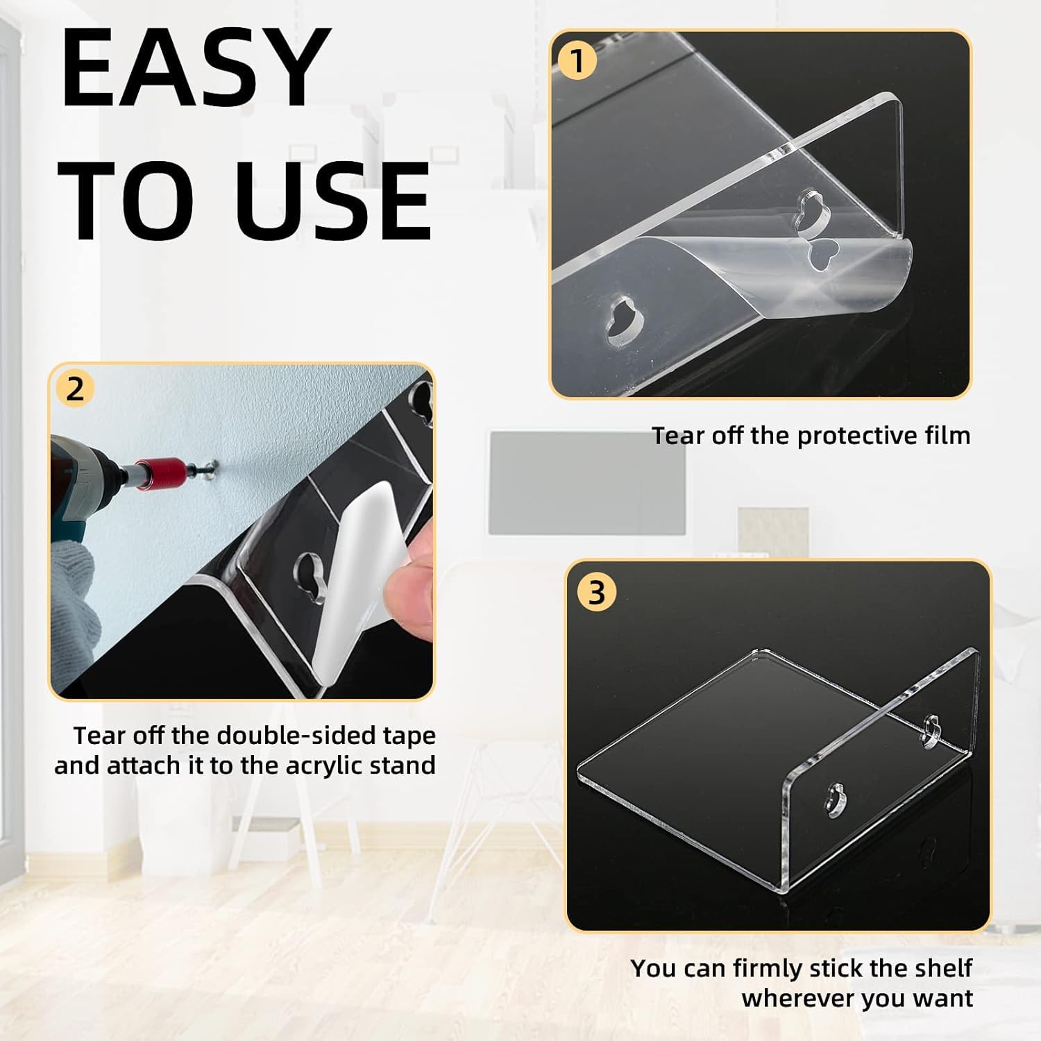 Floating Shelf, Acrylic Display Shelves