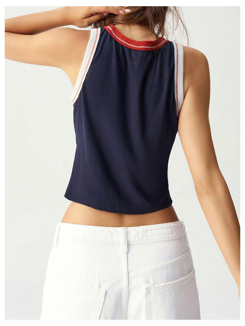 Women Star Crop Tank Tops Y2k Going Out Sleeveless Tee Shirts