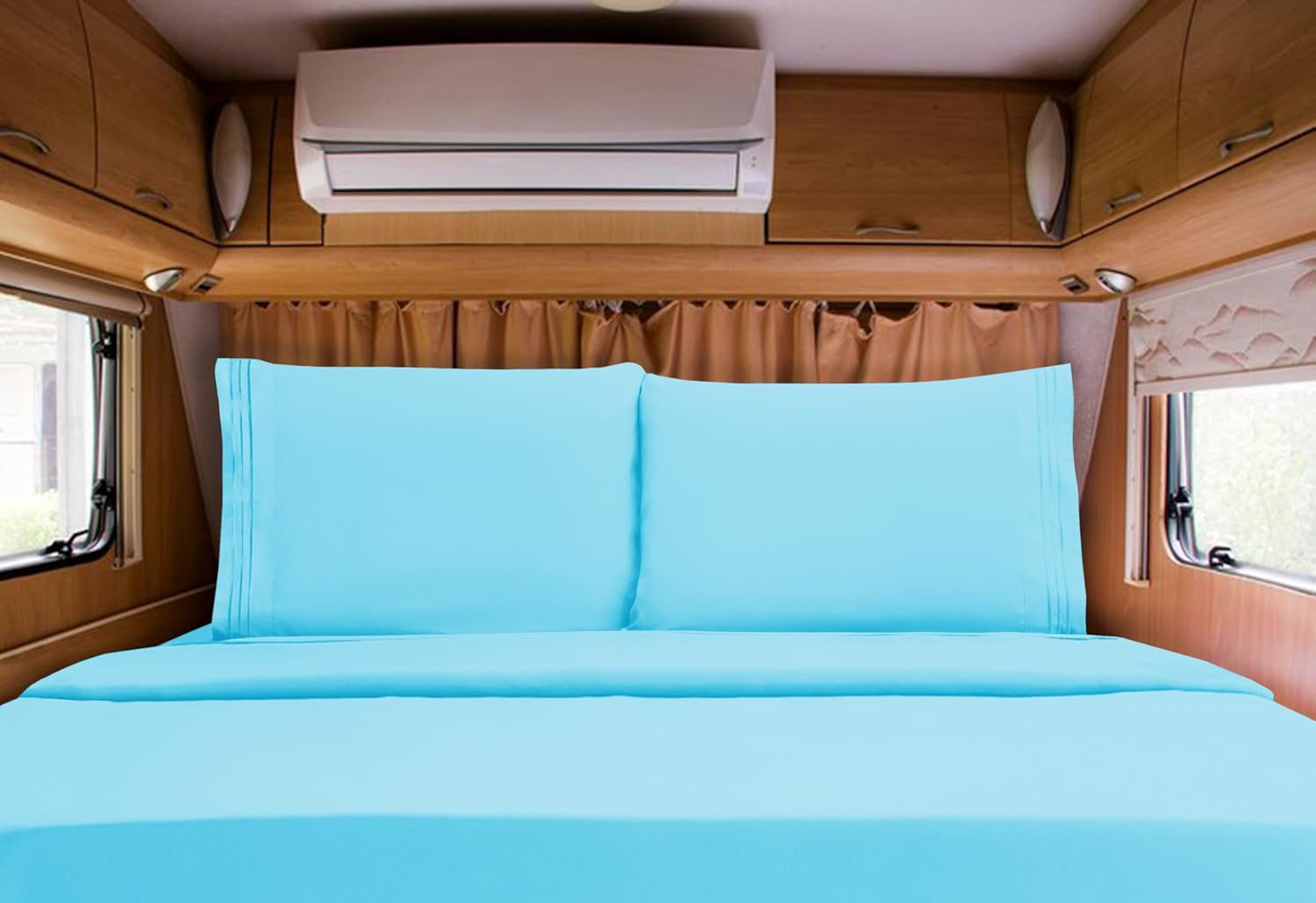 Elegant Comfort Luxurious 1500 Premium Hotel Quality Microfiber Three Line Embroidered Softest 4-Piece Bed Sheet Set, Wrinkle and Fade Resistant