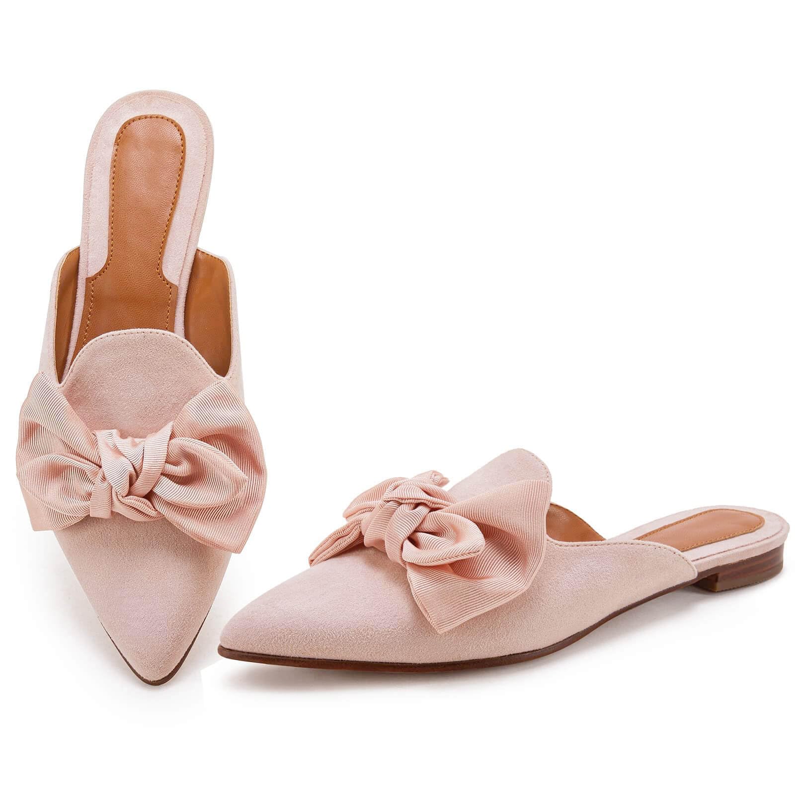 Mules for Women Slip On Comfortable Pointed Toe Womens Loafers Women's Flats for Women's Mules & Clogs