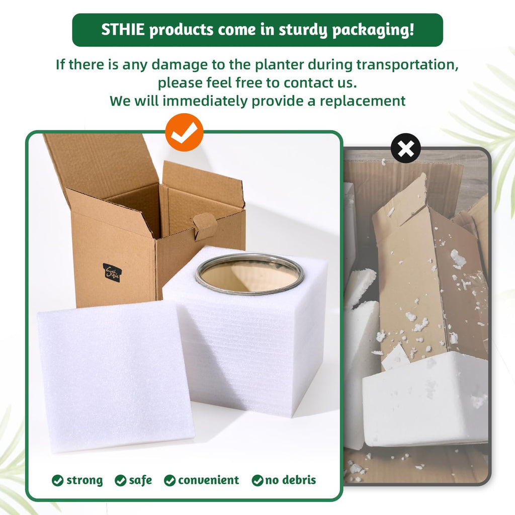 Ceramic Planters for Indoor Plants, Small Plant Pots with Drainage, Unique Decorative Cute Flower Pot Panthers Round Flowerpots 5 Inch