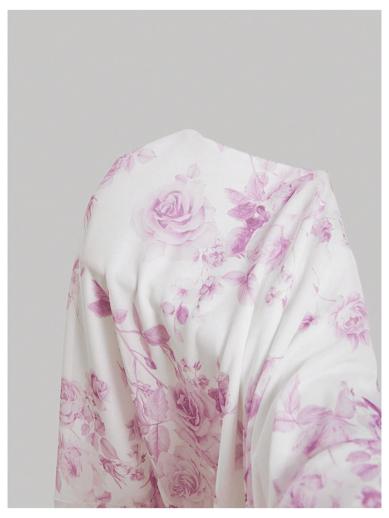 Women's Floral Ruched Bodycon Summer Wedding Guest Dress Mesh Fishtail Cocktail Midi Sun Dresses