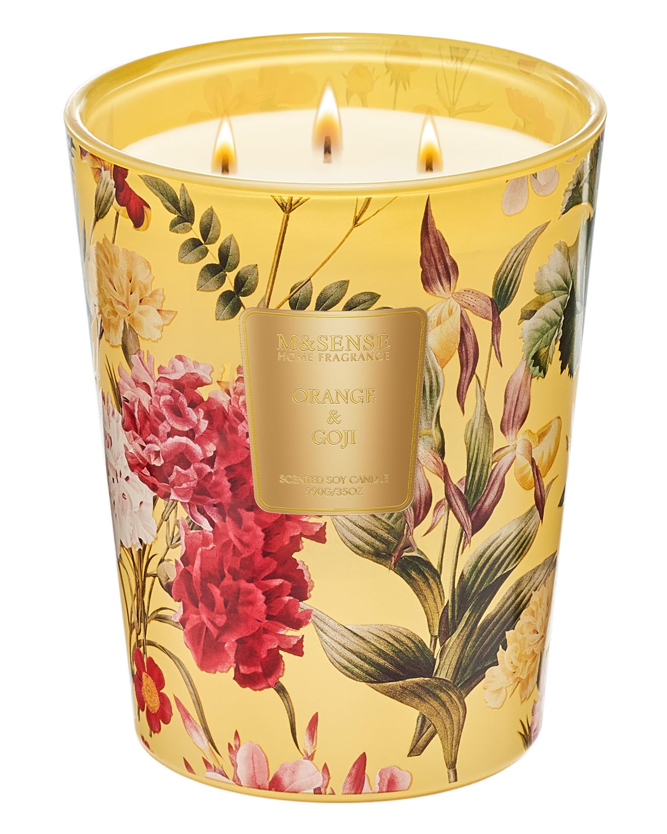 Large Soy Scented Candles, Non Toxic Natural Spring Candles 35oz 150 Hours Long Lasting Slow Burning