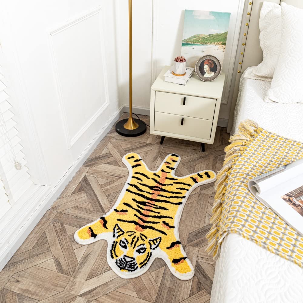 Shaped Rug Fruits Animals Bath Mat Area Rug Non-Slip Bathroom Door Mat for Bedroom Bathroom Kitchen Cartoon Area Rug for Bathroom Soft Bathmat Home Decor