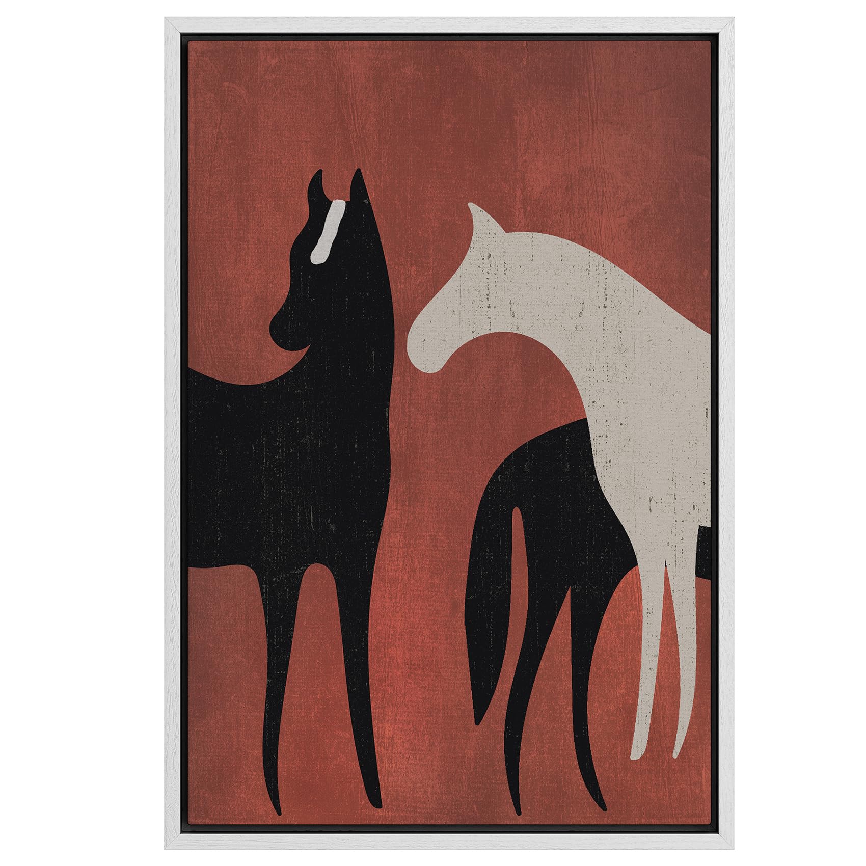 Framed Multicolored Disco Ball Canvas Print â€?Preppy Wall Art for Living Room, Bedroom, or Office