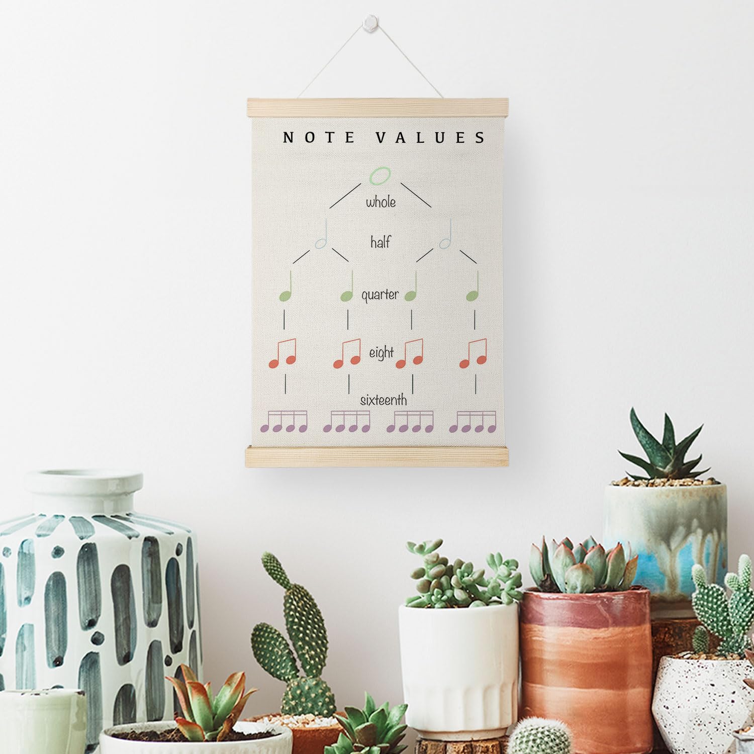 Coquette Teacher Wall Decor - Preppy Teacher Wall Art with Wooden Poster Hanger, for Office & Classroom, 12x16 Inch