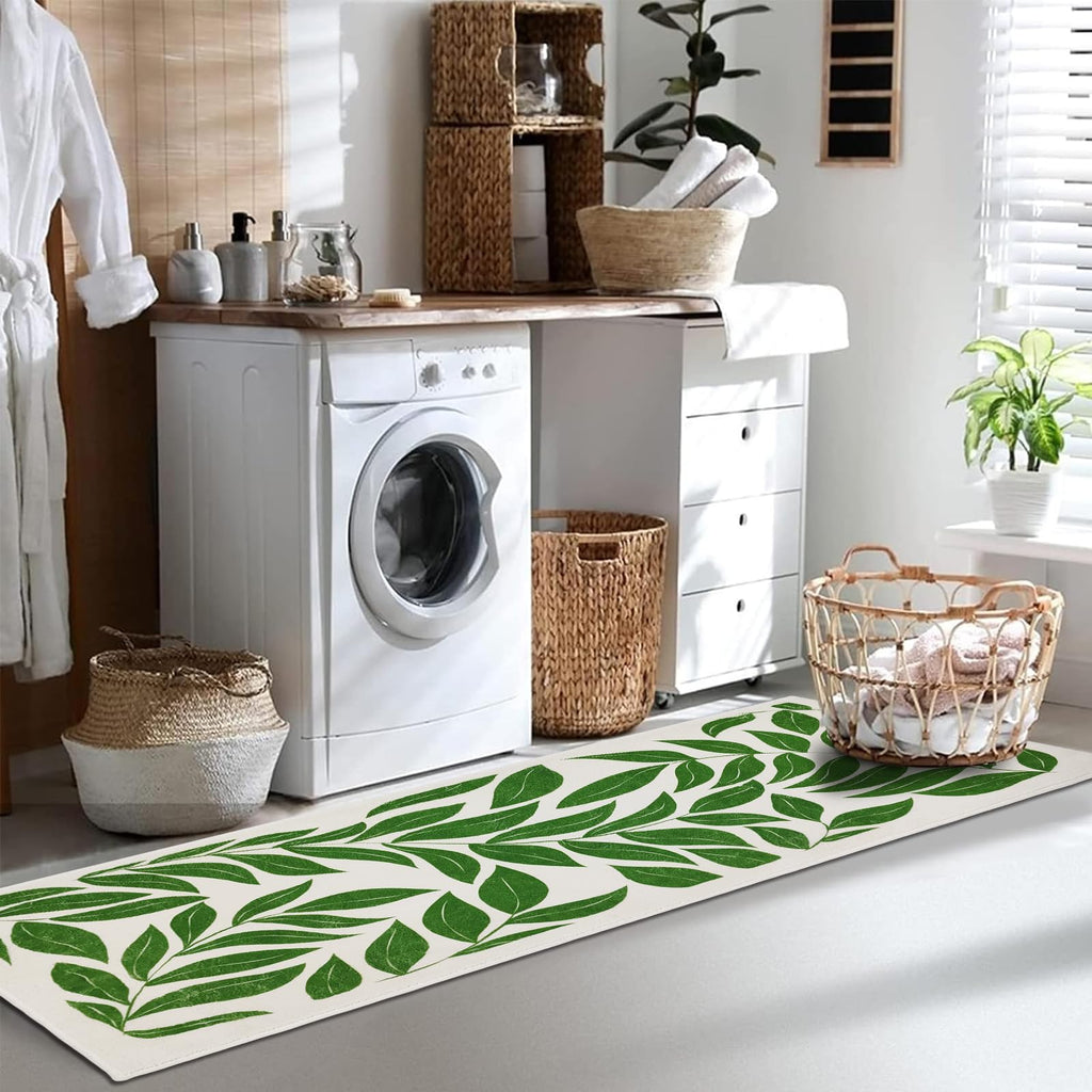 Long Bathroom Rug, Cute Coquette Absorbent Non Slip Bathroom Mat Soft Plush Washable, Decor for Bedroom Hallway Kitchen 16"×48"