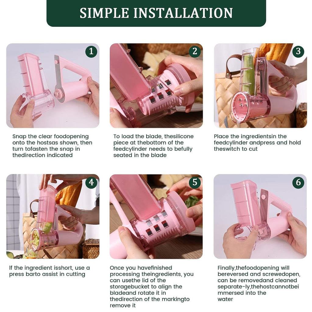 Electric Handheld Vegetable Slicer