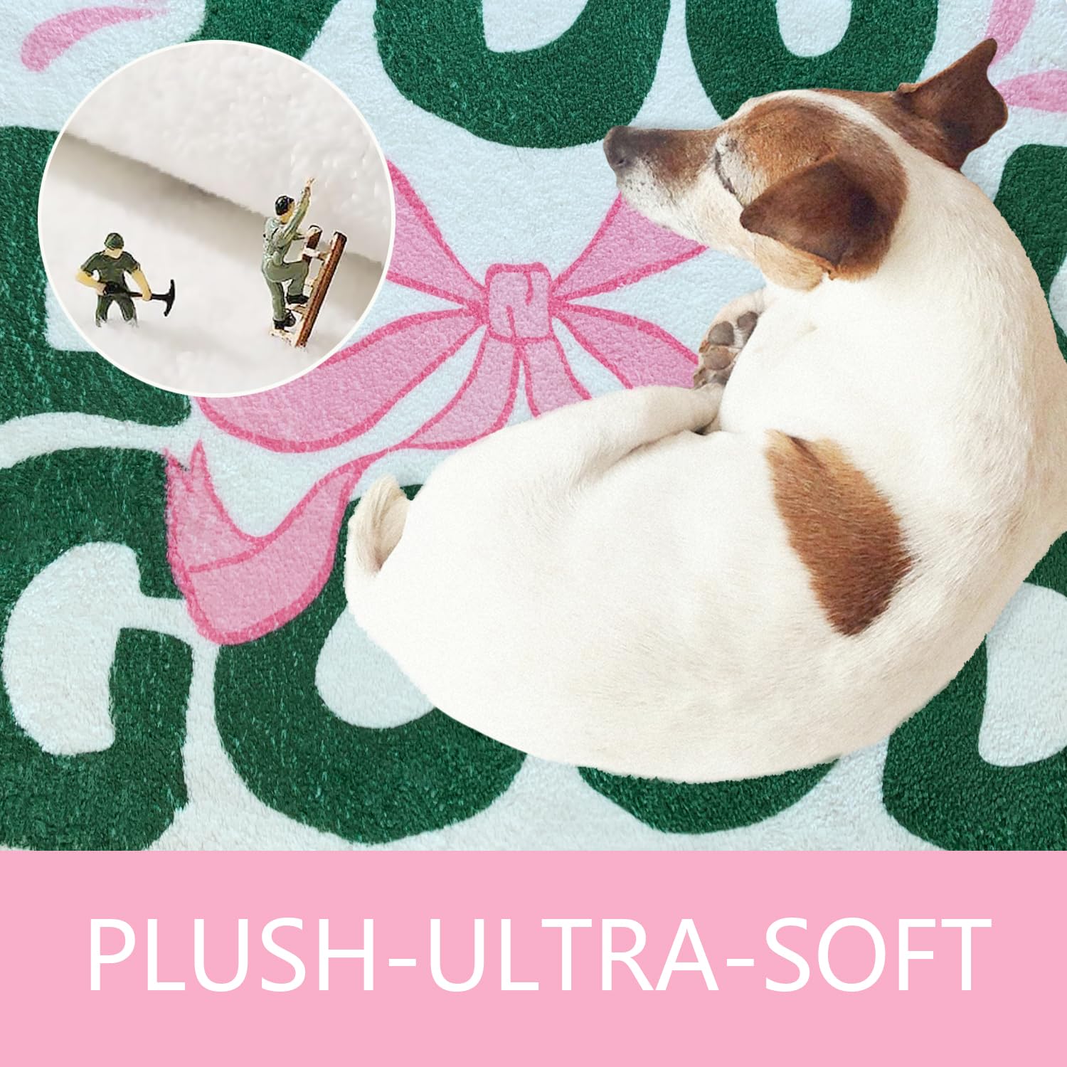 You Look Good Bath Mat Cute Bow Funny Bathroom Rug, Soft Absorbent Water Non Slip, Superior Washable Microfiber Cool Shower Preppy Decor Rug (21"x25")