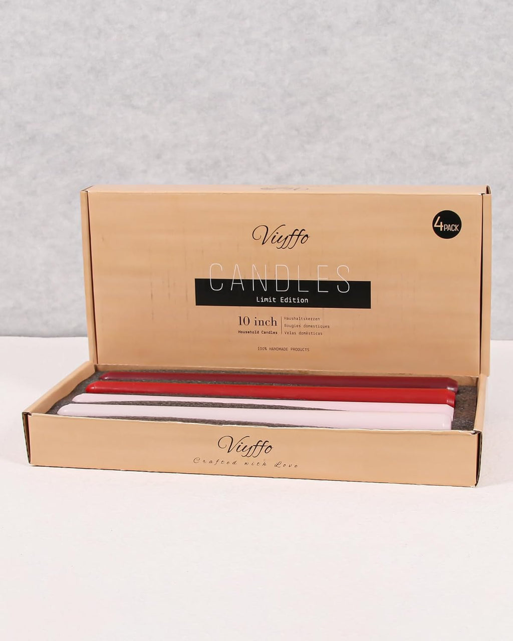 Taper Candles Unscented Smokeless Long Tall Tapered Candle for Candlesticks SticksHome Decor Dinner