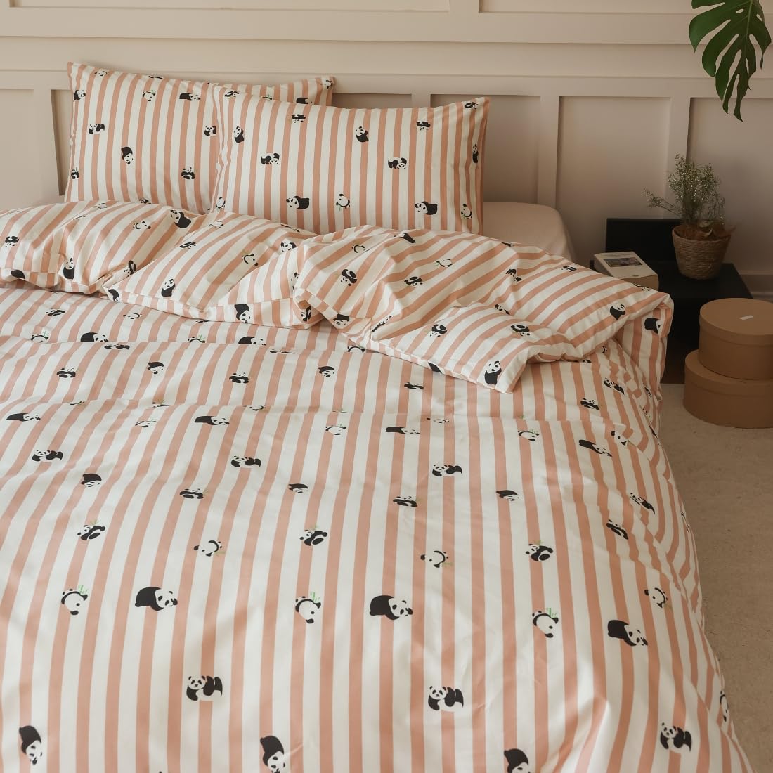 Cute Duvet Cover Sets 100% Cotton Bedding Comforter Cover Full 2 Pillowcases