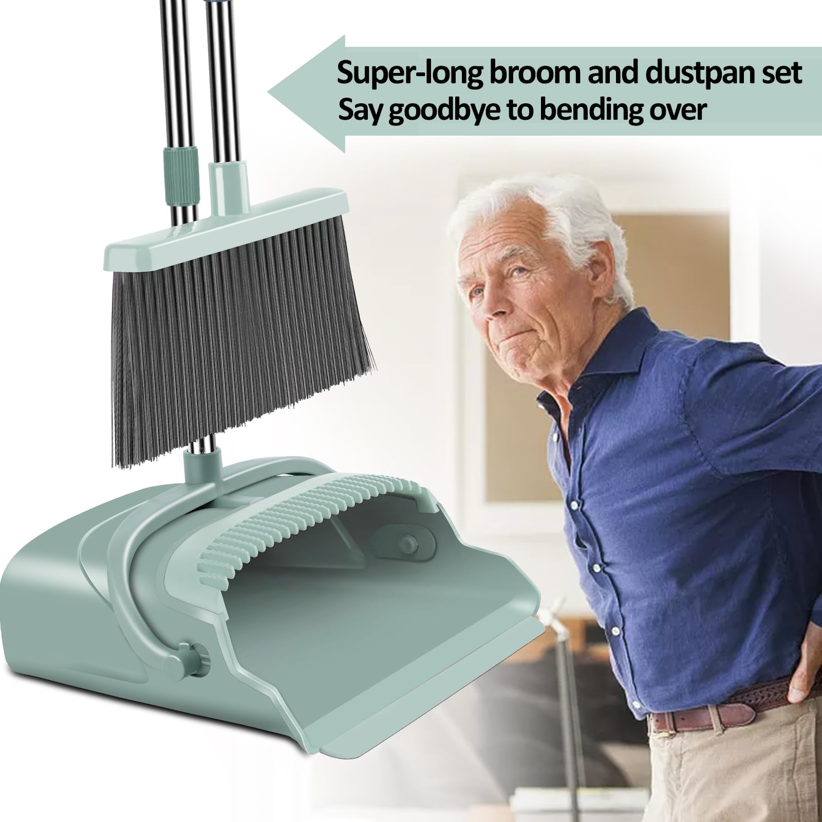 Indoor&Outdoor Broom and Dustpan Set