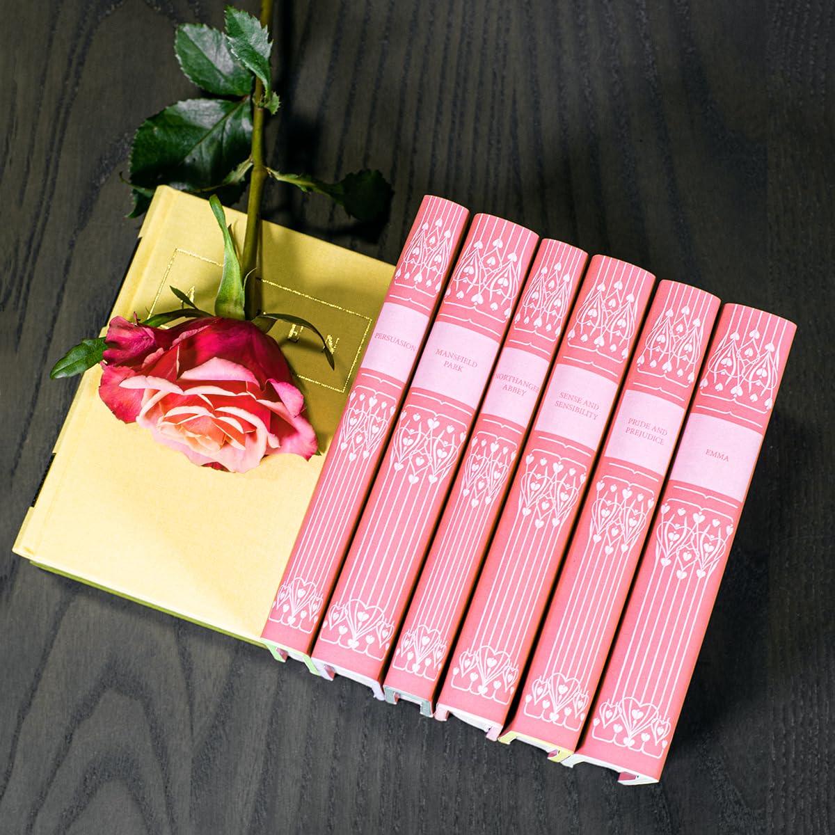 Juniper Books Jane Austen Book Set | Books & Covers Included (Pink, Standard)