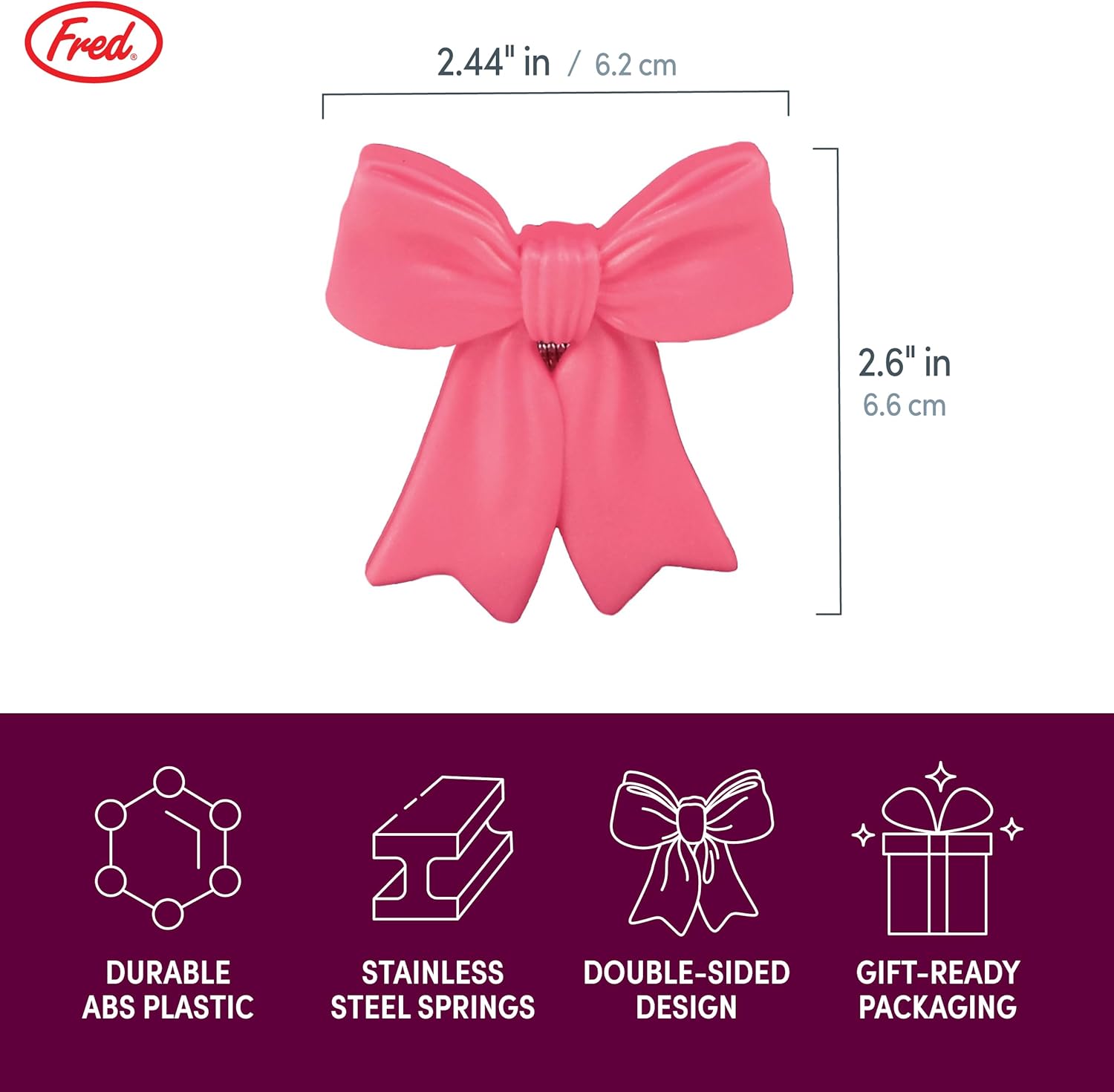 Coquette Clips Charming Ribbon Bow Bag Clips Set of 4 Durable Food Storage Clips Kitchen Accessories