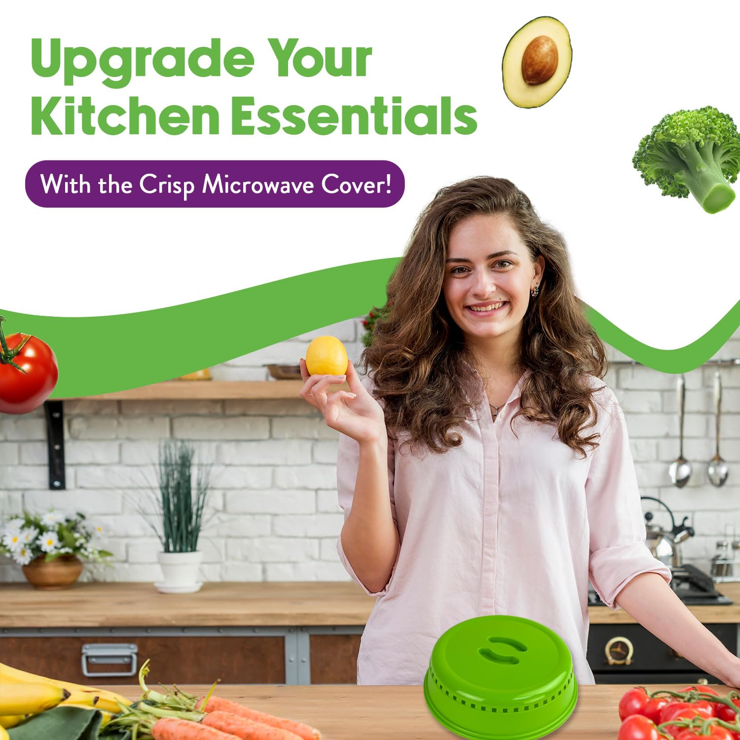 Crisp Pink Microwave Splatter Cover