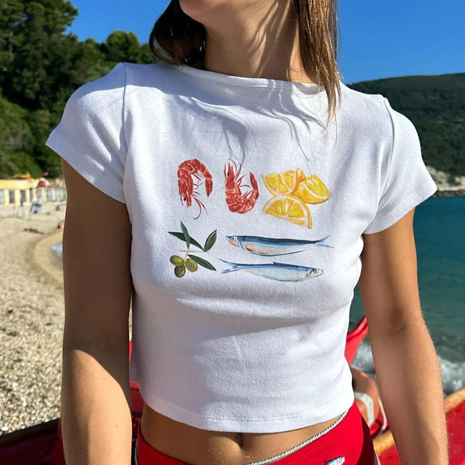 Y2k Baby Tees Graphic Tees Women Tops