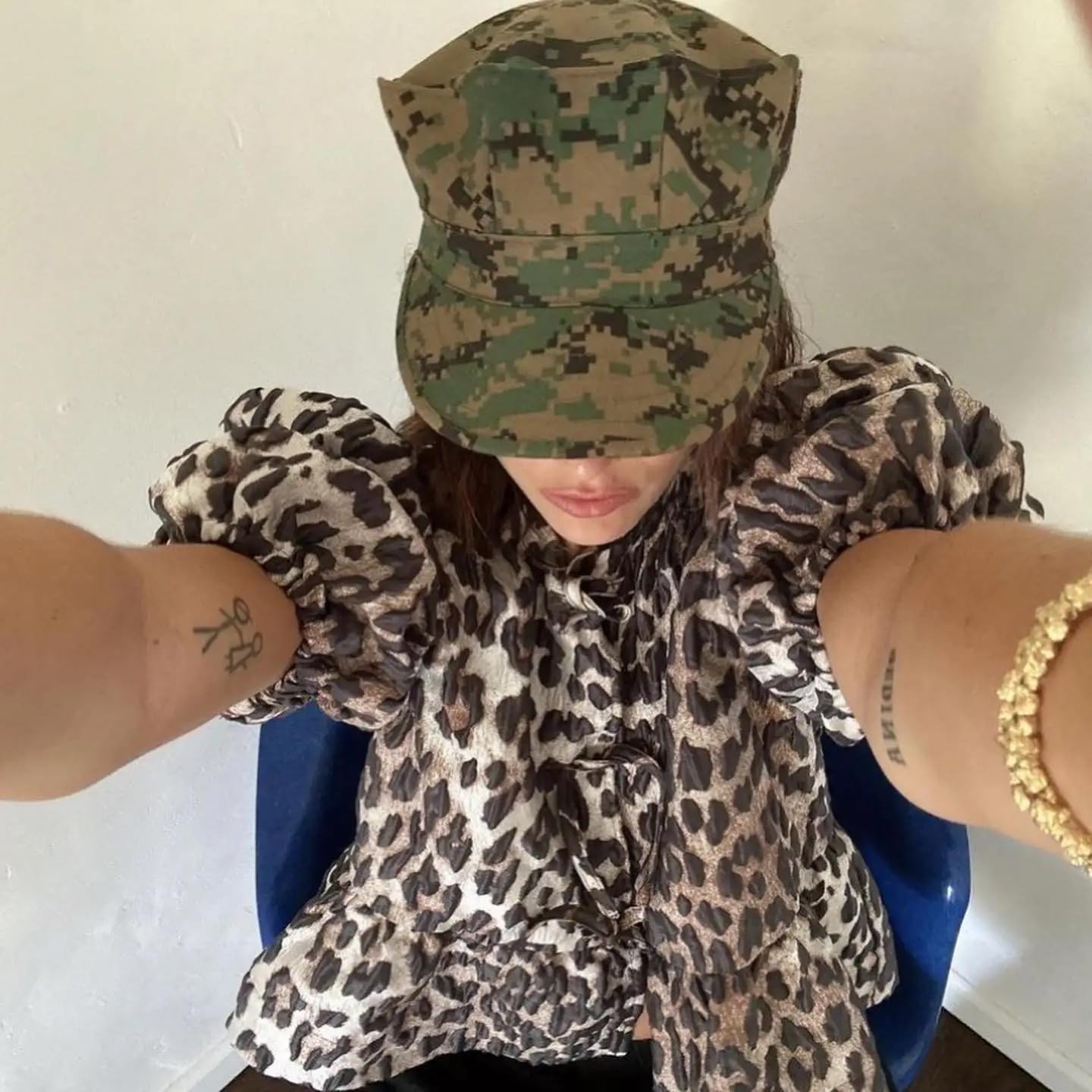 Tie Front Tops Womens Y2k Print Peplum Babydoll Top 3/4 Length Puff Sleeve Coquette Cute Going Out Tops