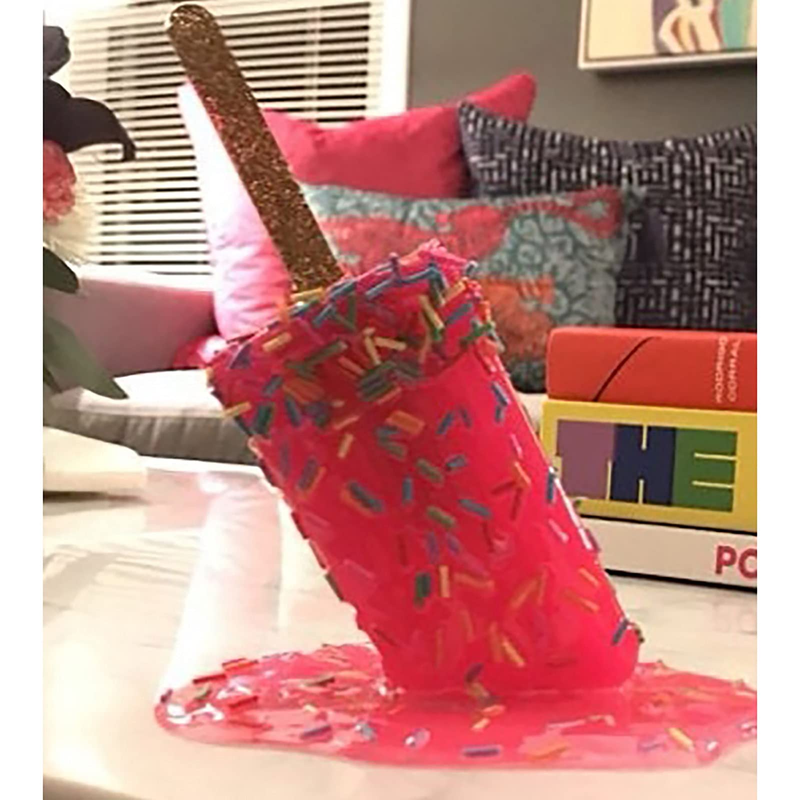 Melting Popsicle Sculpture - Creative Melting Ice Cream Resin Home Decor