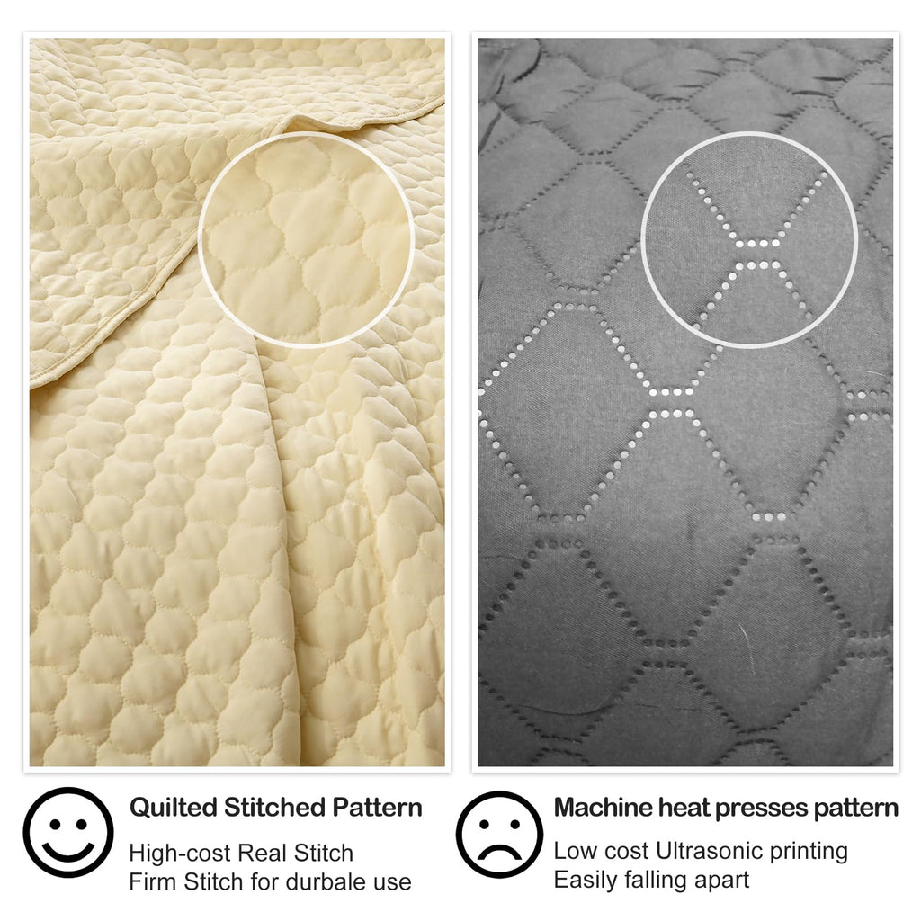 Quilt Size Lightweight Quilt for Summer Ultra-Soft Microfiber Modern Style Quilted Clouds Pattern Bedspread Quit Set 3 Pieces(1 Quilt and 2 Pillow Shams)