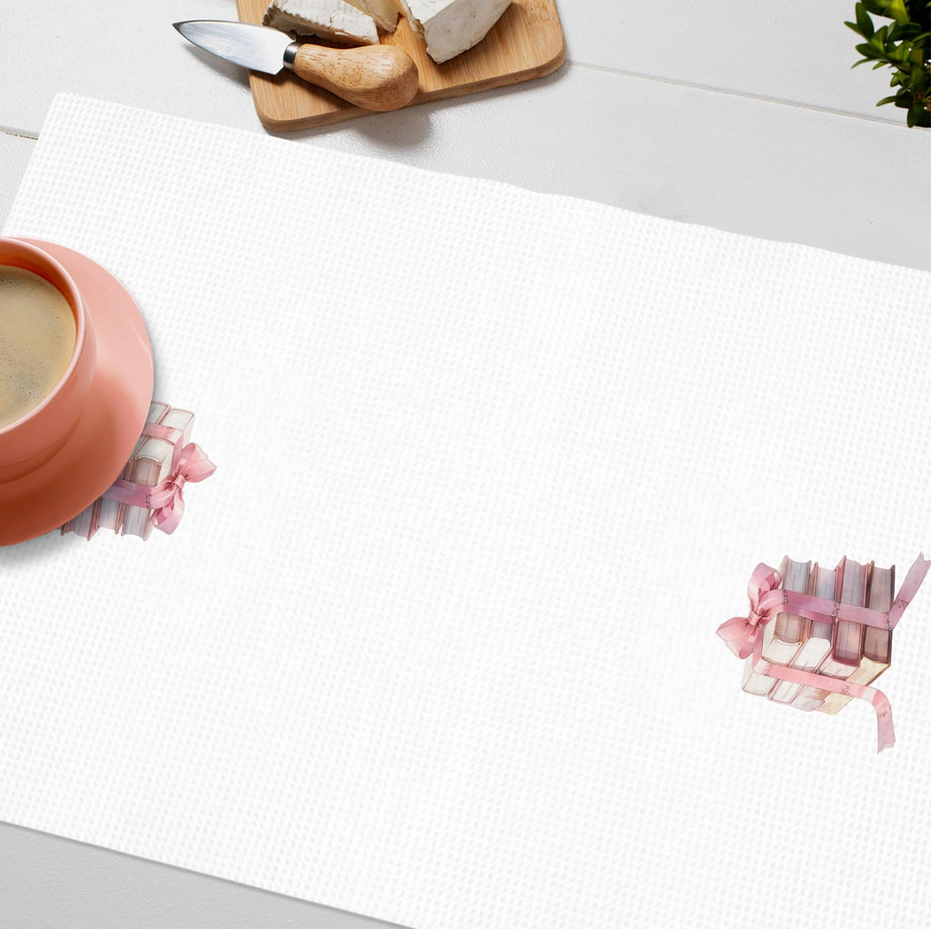 Girly Pink Bow Coquette Preppy Towel, 16x24 Inch