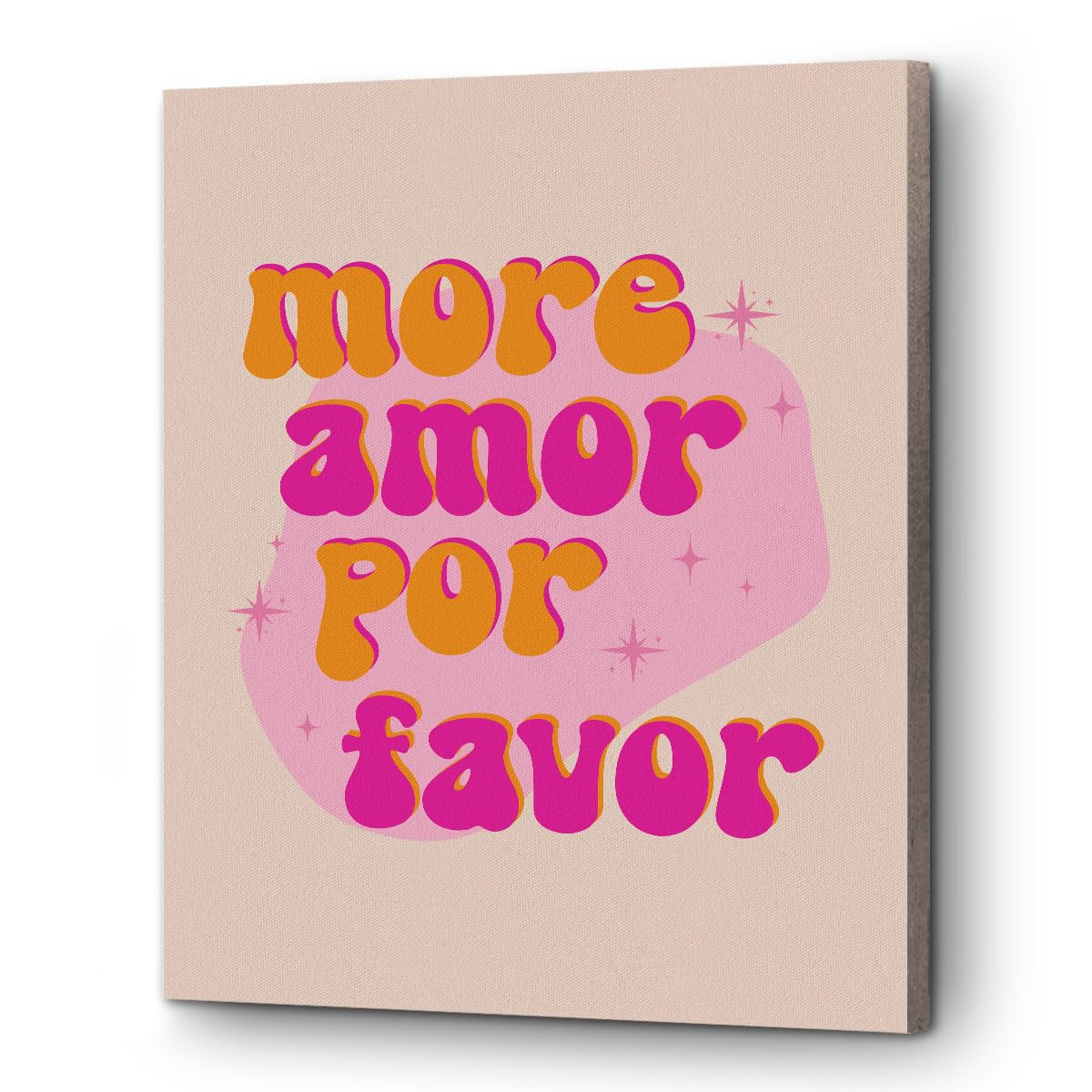 Love Quote Framed Preppy Canvas Wall Art Aesthetic Poster