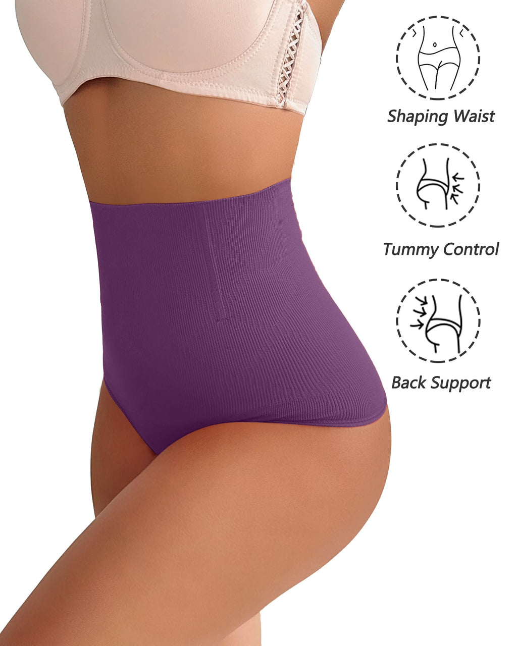 Shapewear Thong Shapewear Tummy Control Thong Shapewear for Women Stomach Girdle Thong Body Shaper Seamless Underwear